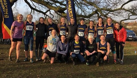 Top teams finishes for U13 Boys and Heathside ladies in the Middlesex Cross-country Championships