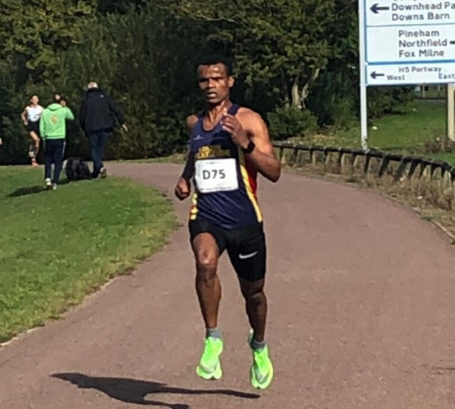 Seyfu runs 14:46 in windy 5k in Milton Keynes