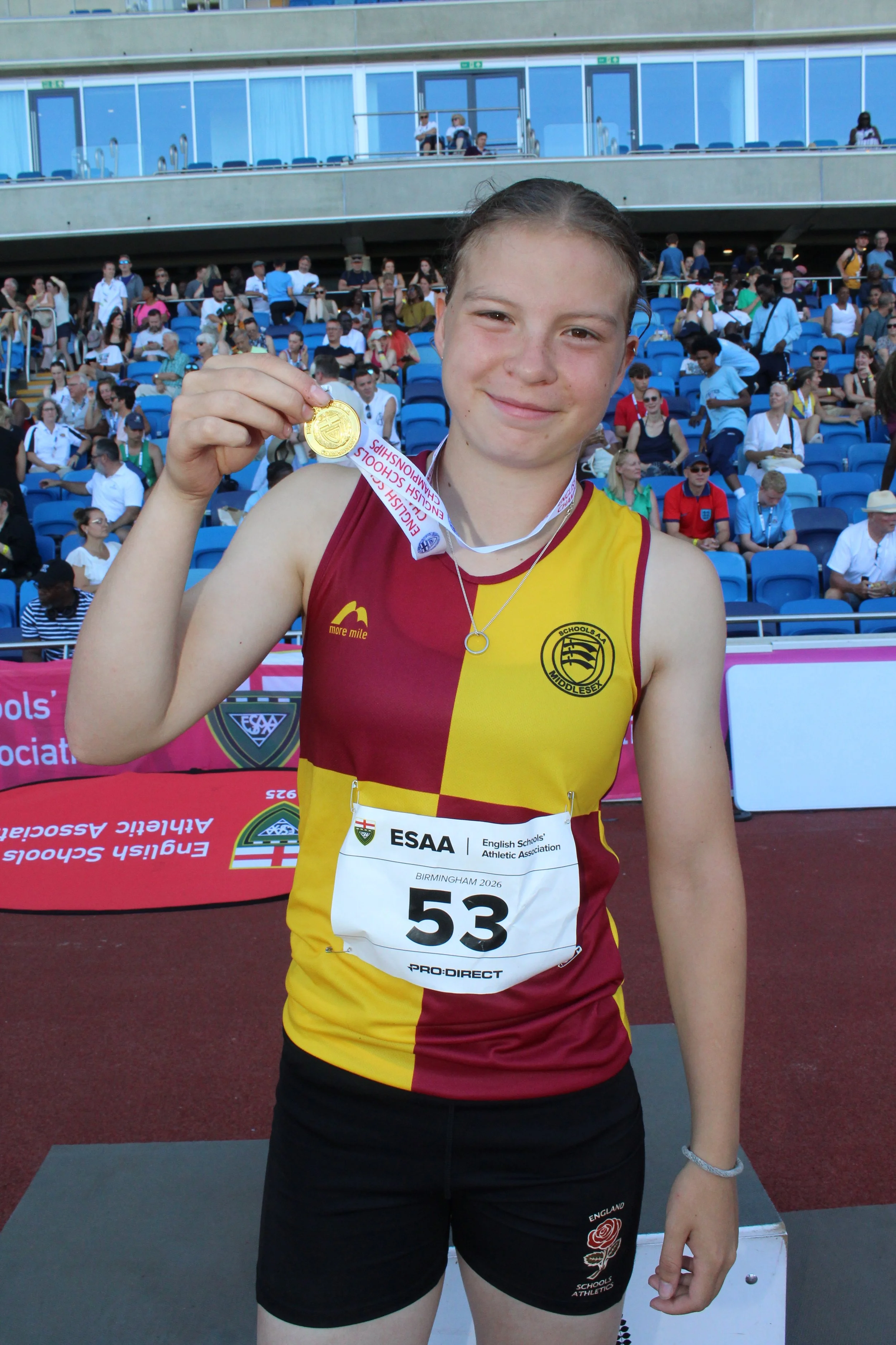 Montana and Elkie strike Double Gold at English Schools