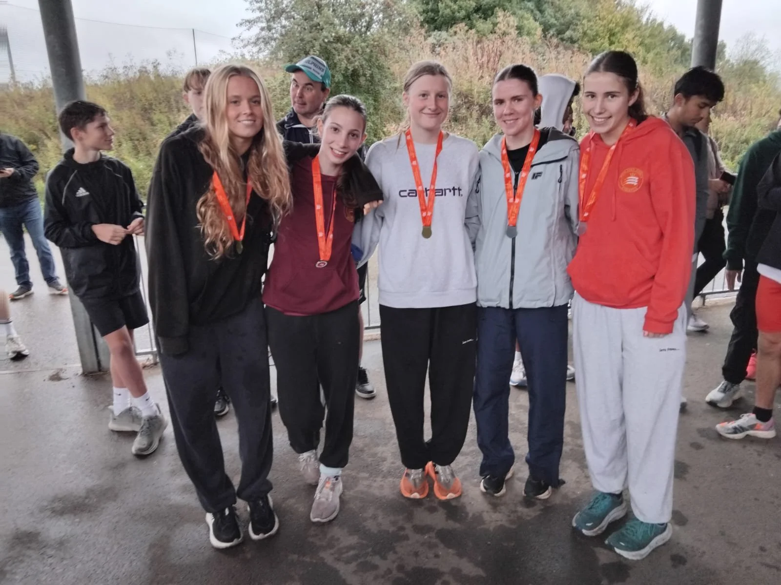 Medals at Middlesex road relays
