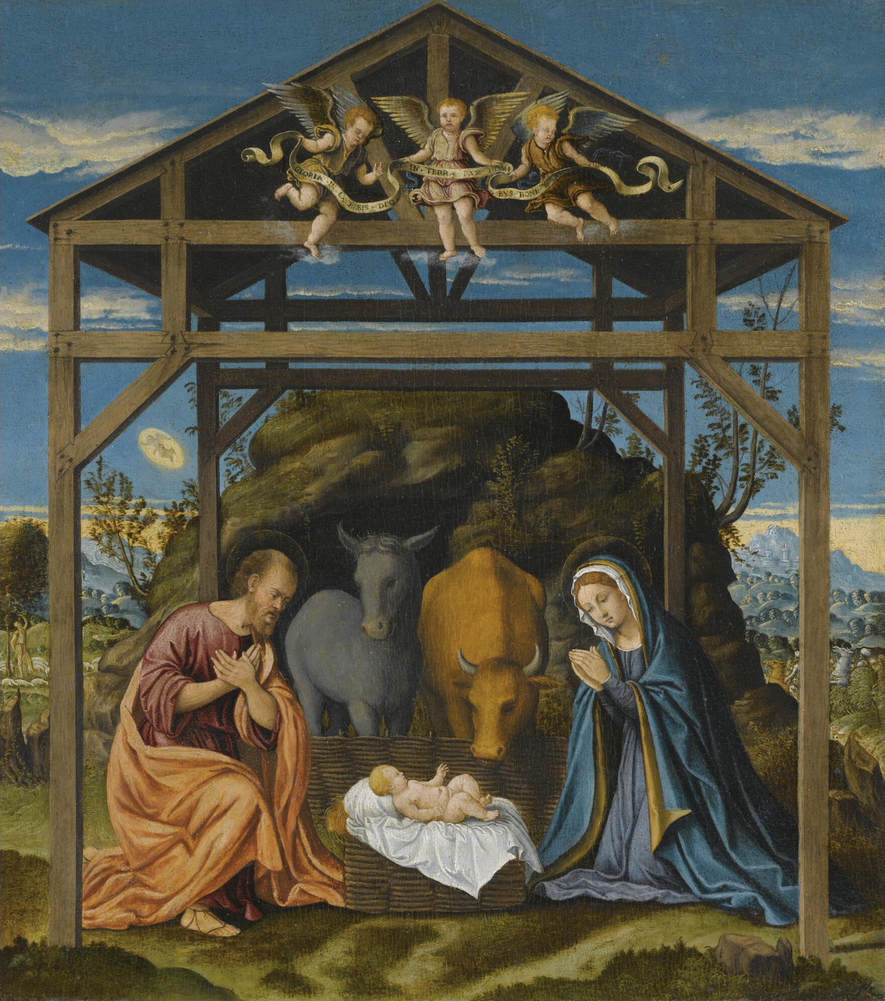 Рождение возрождение. Nativity Рождество Христово. Джироламо дель Паккья.