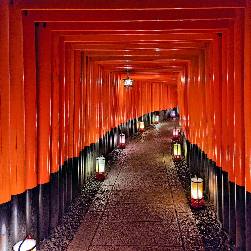  Special illumination at Fushimi Inari Taisha, Kyoto, Japan (2022). Photo by Danny With Love. 