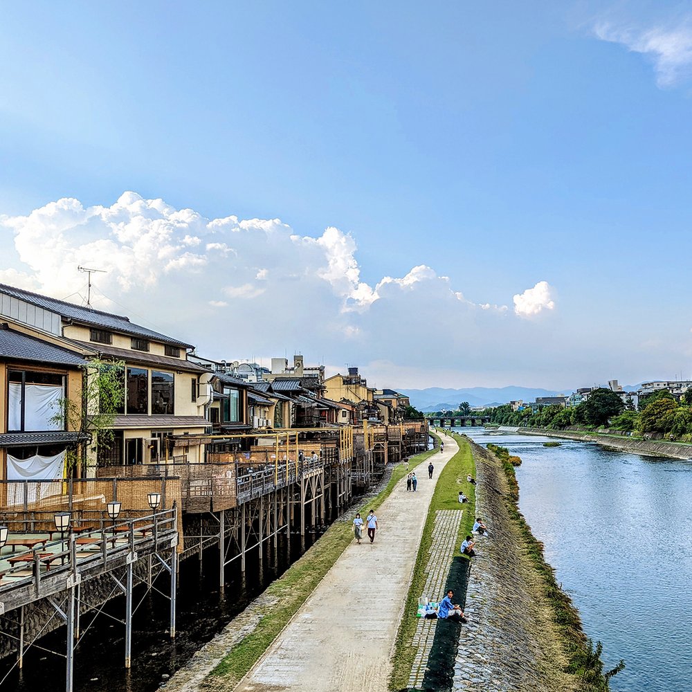   Kamogawa (“Duck River”), Kyoto, Japan (2022). Photo by Danny With Love. 