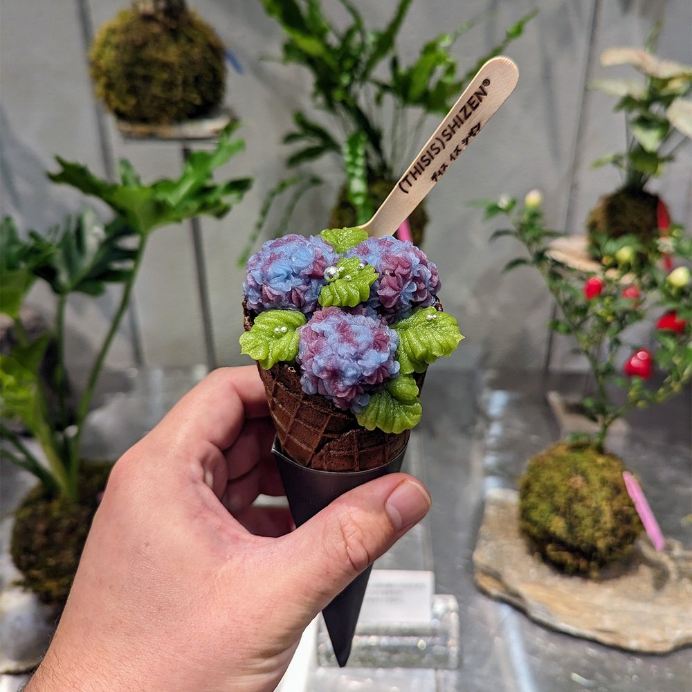  Decorative ice cream at This Is Shizen, Kyoto, Japan (2023). Photo by Danny With Love. 