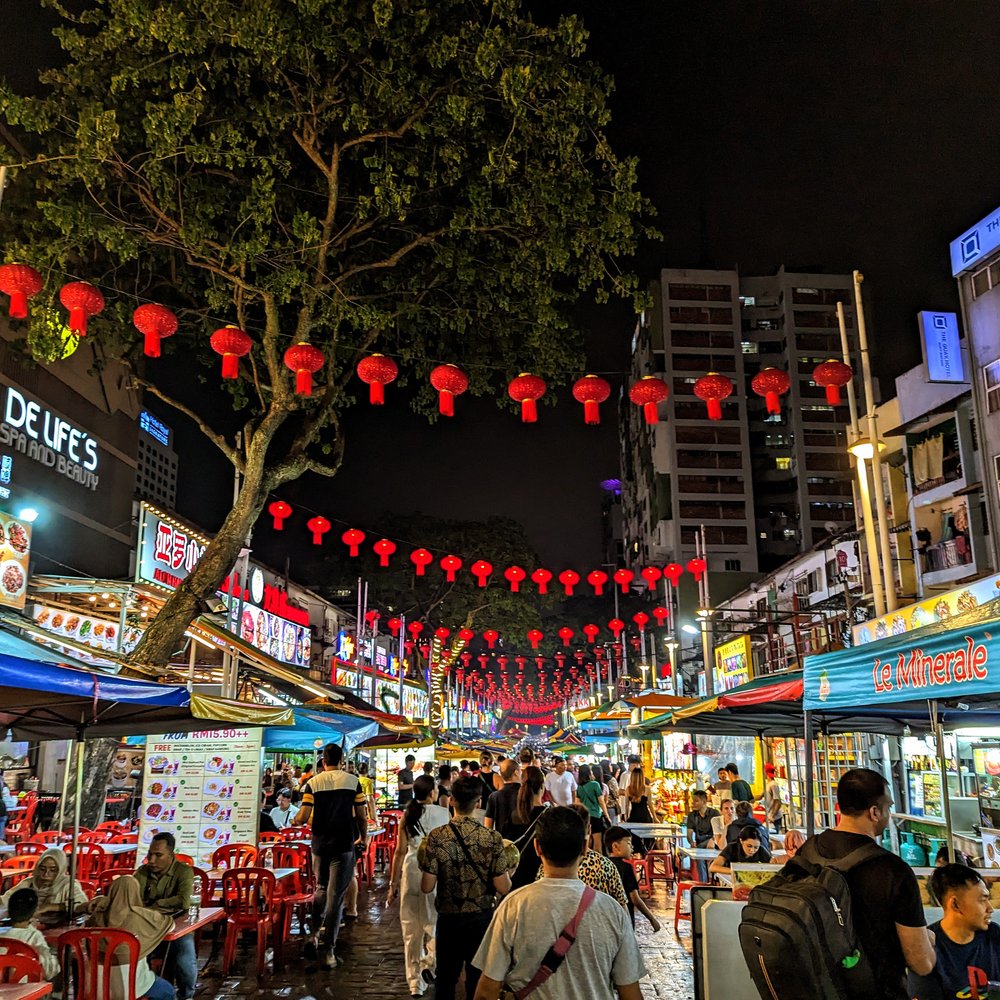  Night market at Jalan Alor, Kuala Lumpur, Malaysia (2024). Photo by Danny With Love. 