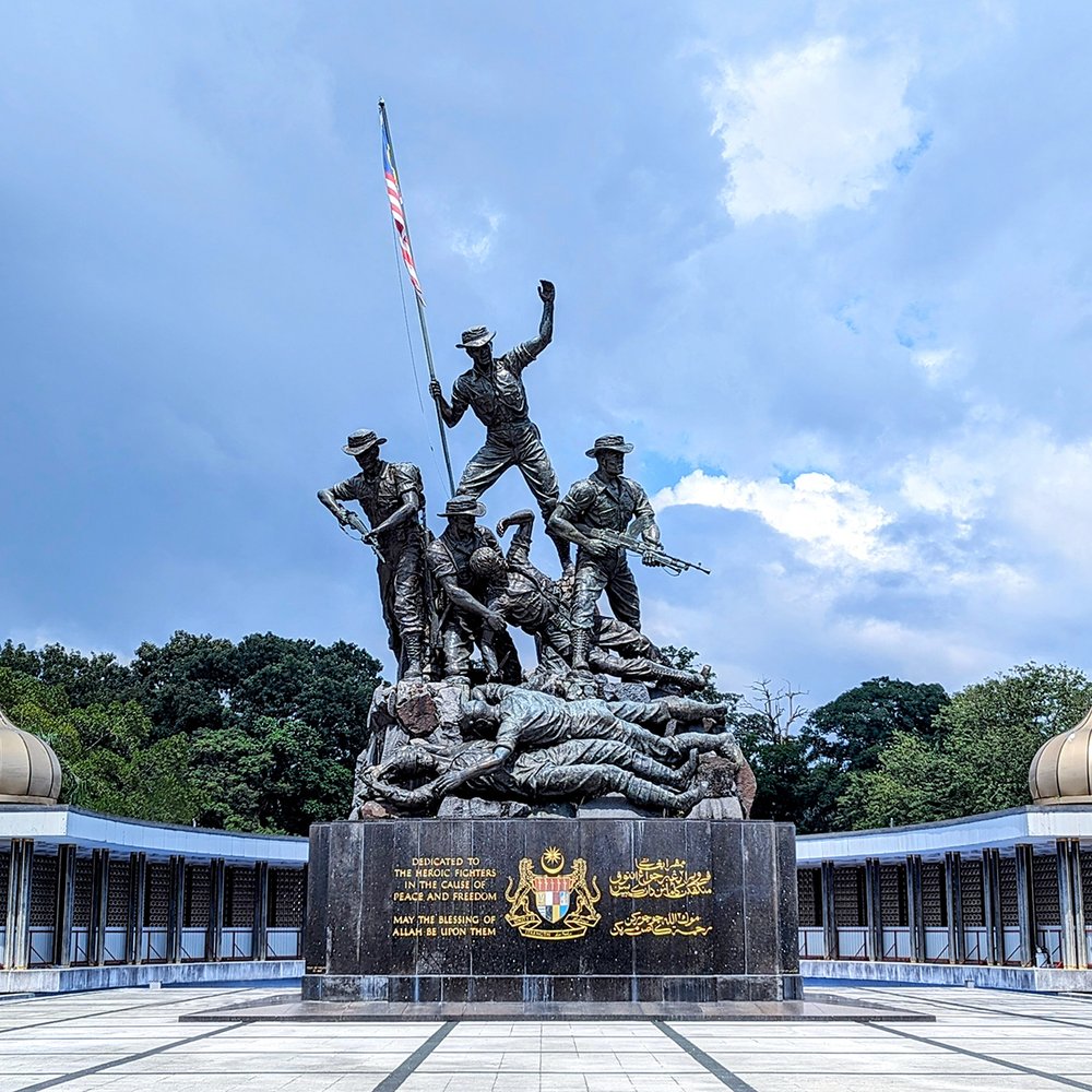  Tugu Negara (“National Monument”) war memorial at Perdana Botanical Gardens, Kuala Lumpur, Malaysia (2023). Photo by Danny With Love. 