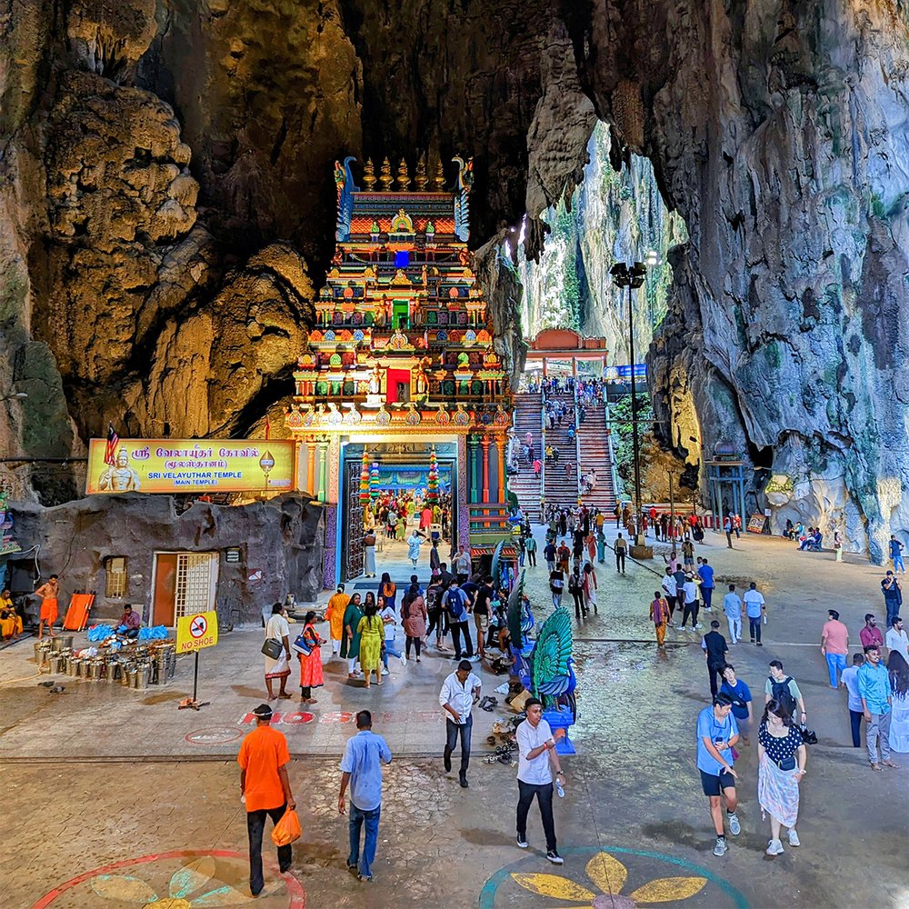  Interior of the Batu Caves, just outside Kuala Lumpur, Selangor, Malaysia (2024). Photo by Danny With Love. 