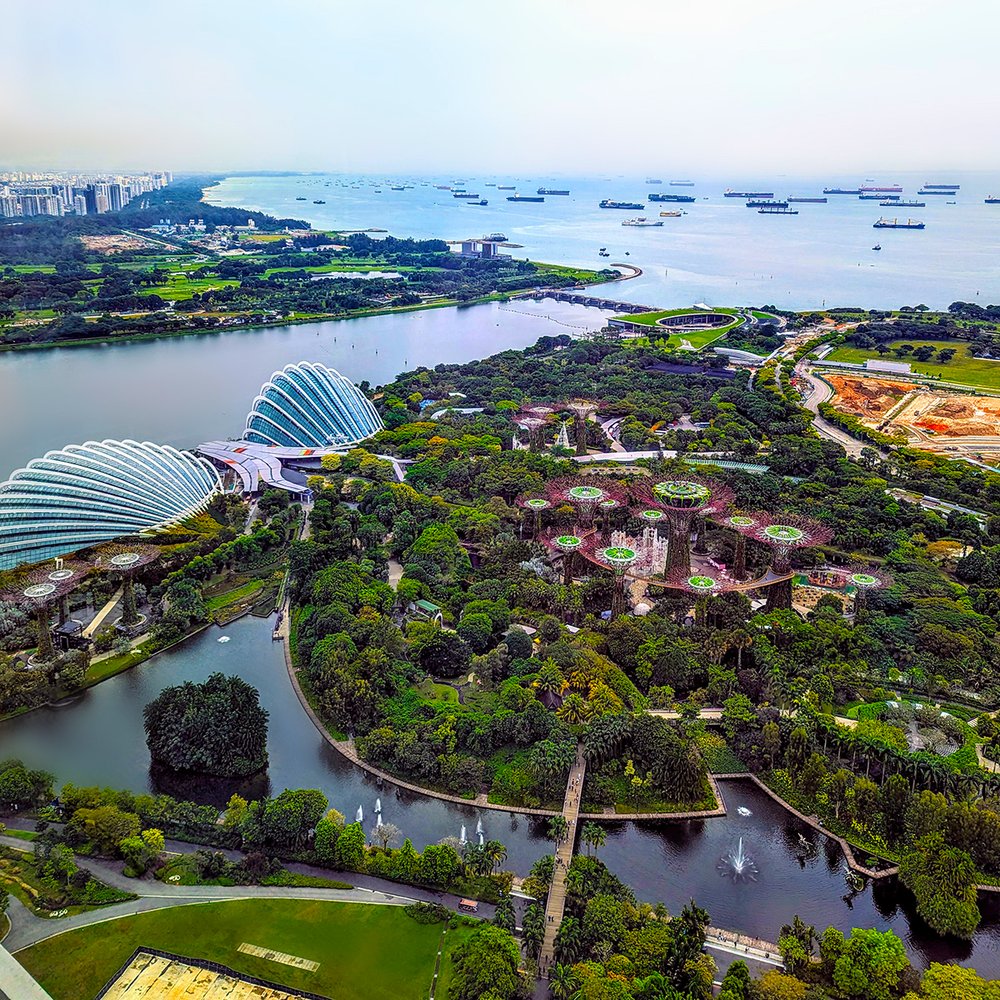  View of Gardens by the Bay from Lavo Rooftop Bar at Marina Bay Sands, Singapore (2023). Photo by Danny With Love. 