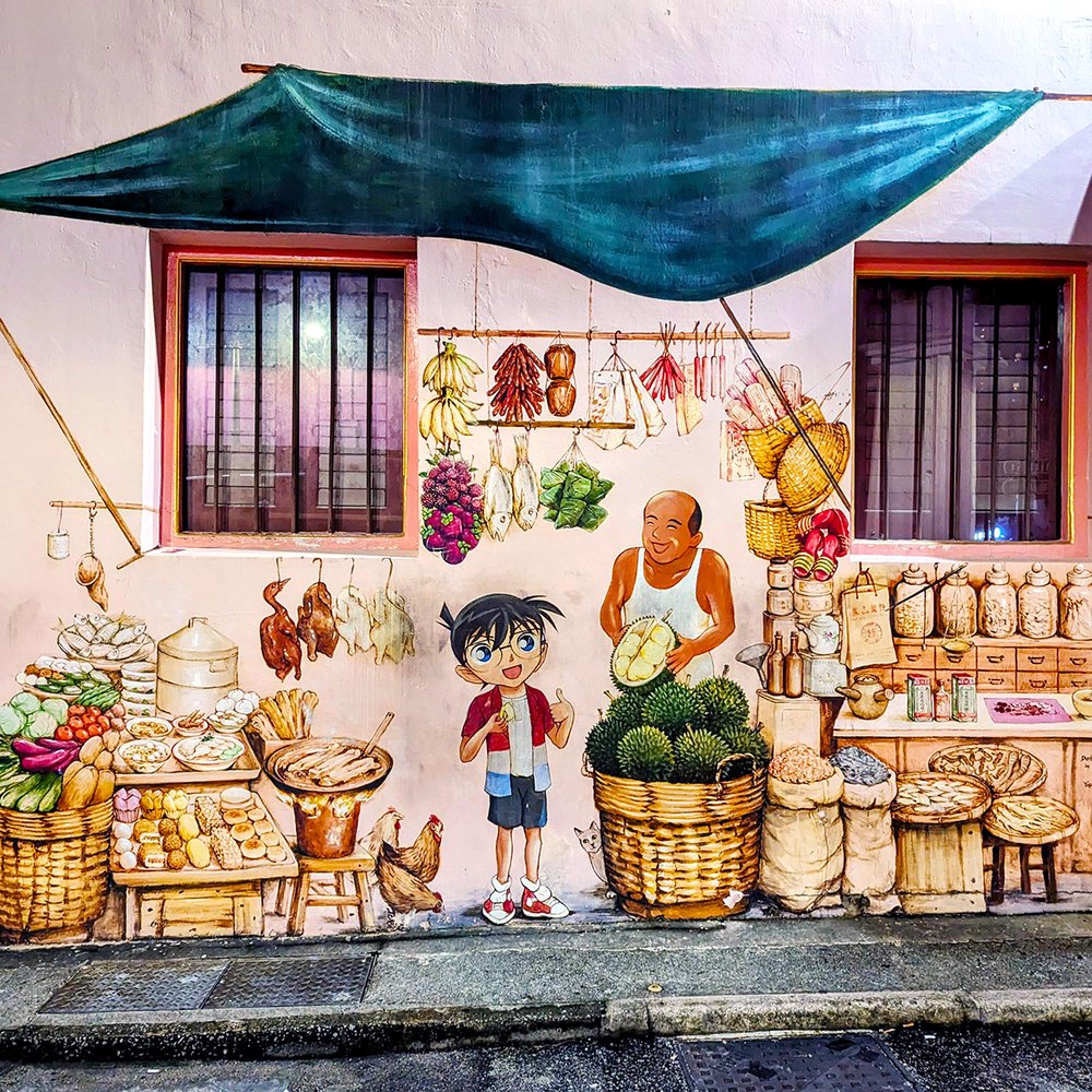  Detective Conan mural in Chinatown, Singapore (2023). Photo by Danny With Love. 