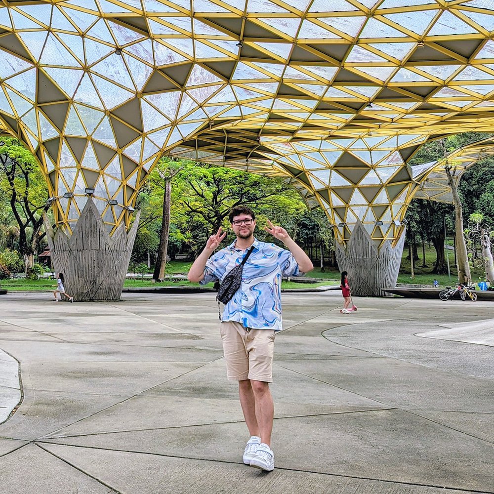  Posing at the Perdana Canopy of Perdana Botanical Gardens, Kuala Lumpur, Malaysia (2023). 