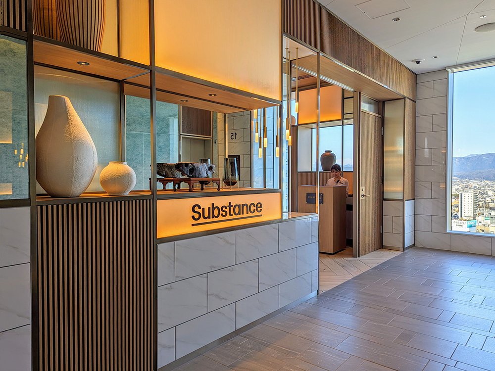  View of the entrance to the restaurant Substance on the 15th floor, Courtyard by Marriott Fukui, Fukui, Japan (2024). Photo by Danny With Love. 