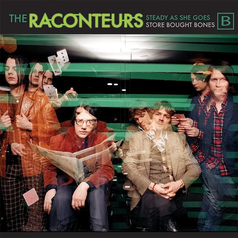 Album cover for “Steady, As She Goes” by The Raconteurs (2006). Via The Raconteurs official site.