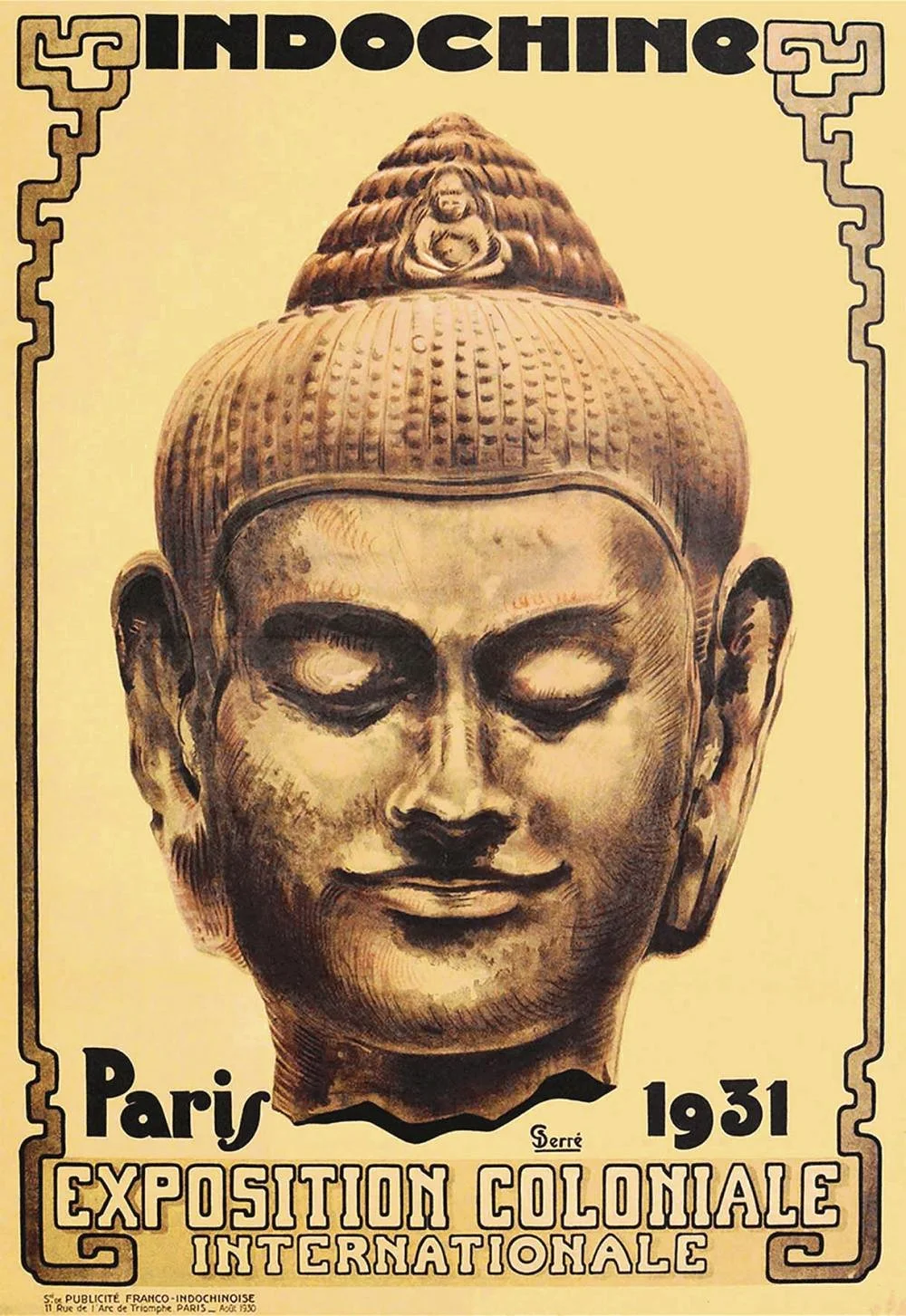 Indochine, Paris Exposition Coloniale Internationale, poster (1931). Via Invaluable (color-corrected).