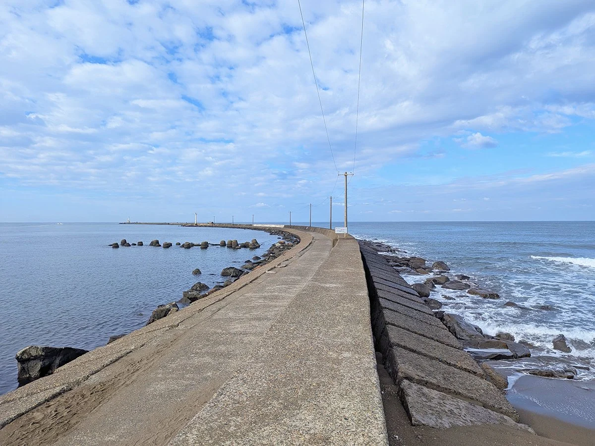 Mikuni Port Essel Jetty, designed by Dutch civil engineers George Arnold Escher (Essel), Mikuni, Sakai City, Fukui Prefecture, Japan (2025). Photo by Danny With Love.