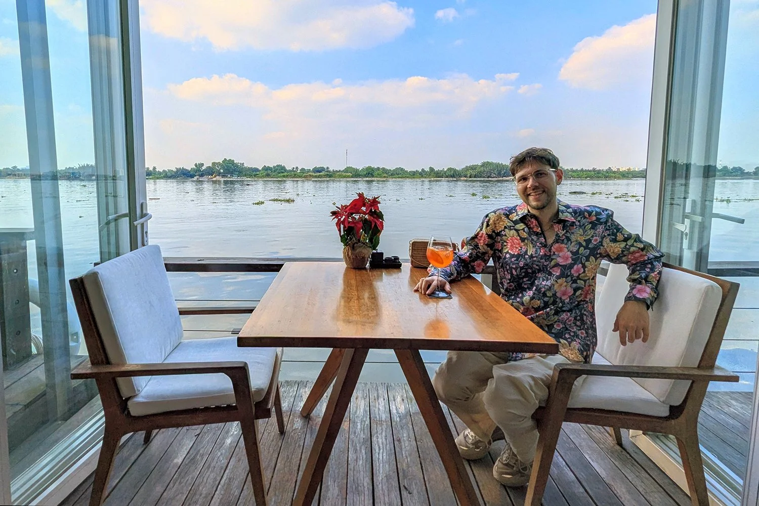 Posing at The Deck Saigon, Saigon, Vietnam (2026).