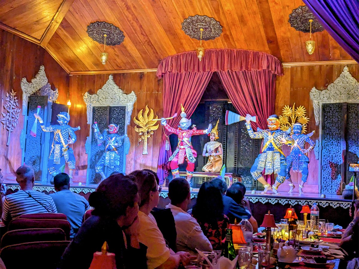 Traditional dancers at Apsara Theatre, Siem Reap, Cambodia (2025). Photo by Danny With Love.