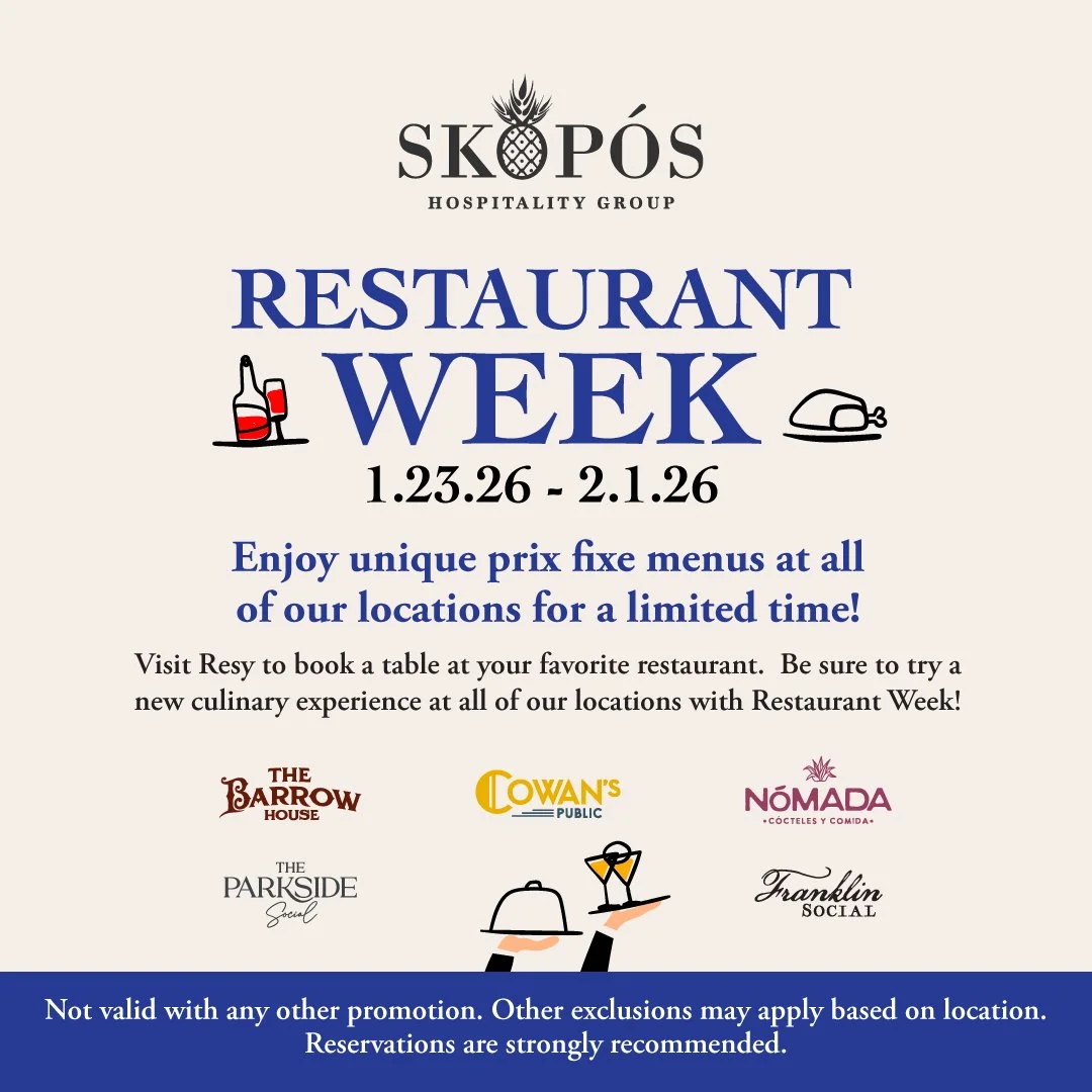 Restaurant Week starts today. Join us January 23 &ndash; February 1 for exclusive prix fixe menus at all of our locations featuring your choice of one appetizer, one entr&eacute;e, and one dessert from our curated selections. Lunch and dinner prix fi