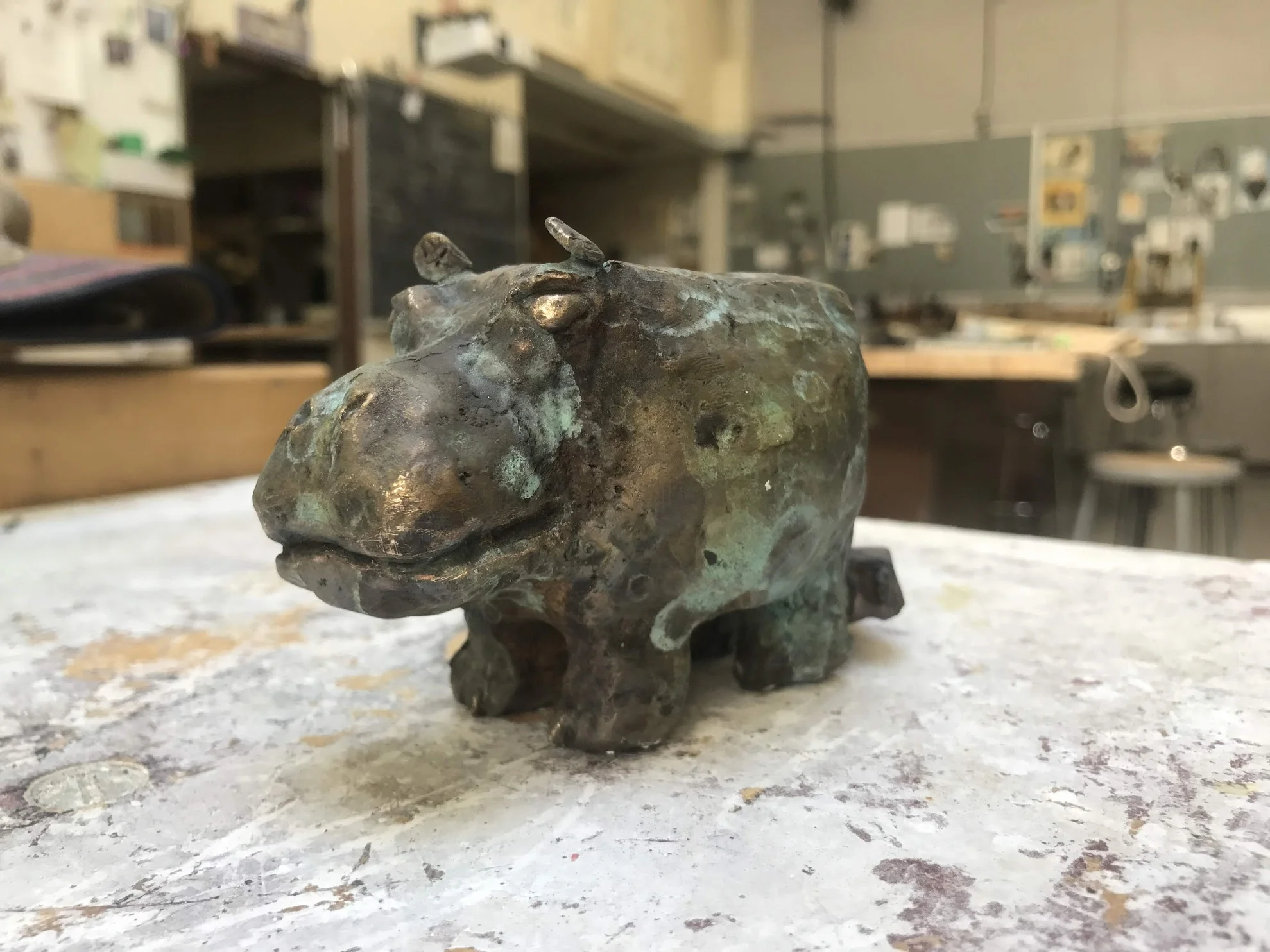 the bronze hippo-toaster