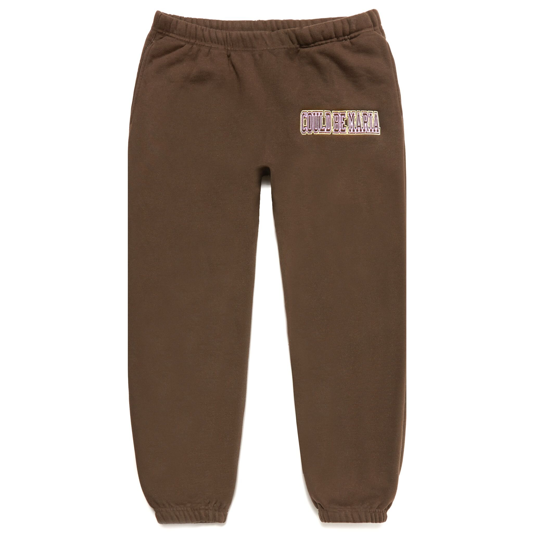 BROWN FALL ESSENTIAL EMBROIDERED SWEATPANTS