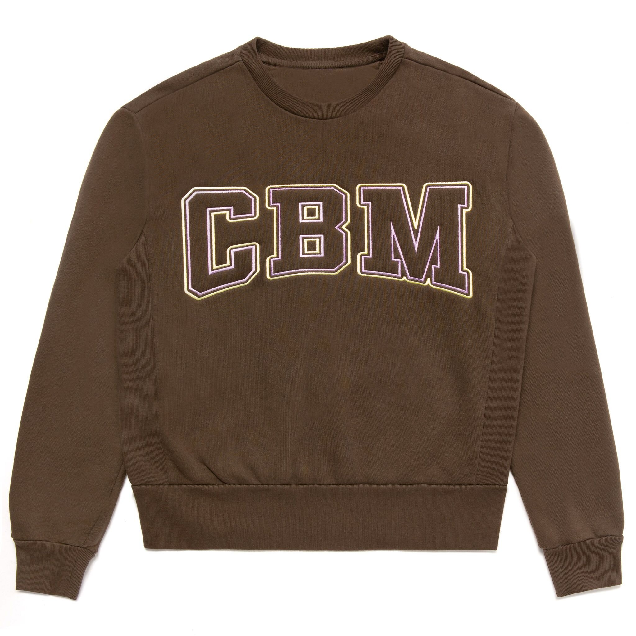 BROWN FALL ESSENTIAL EMBROIDERED SWEATSHIRT
