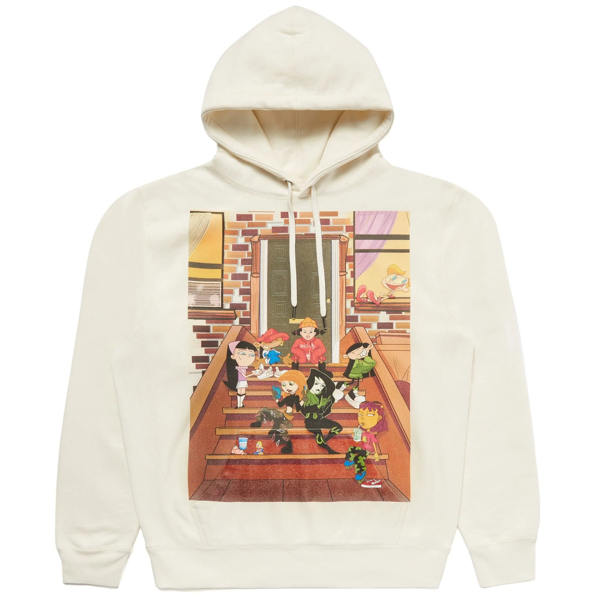90s Graphic Hoodie (cream)