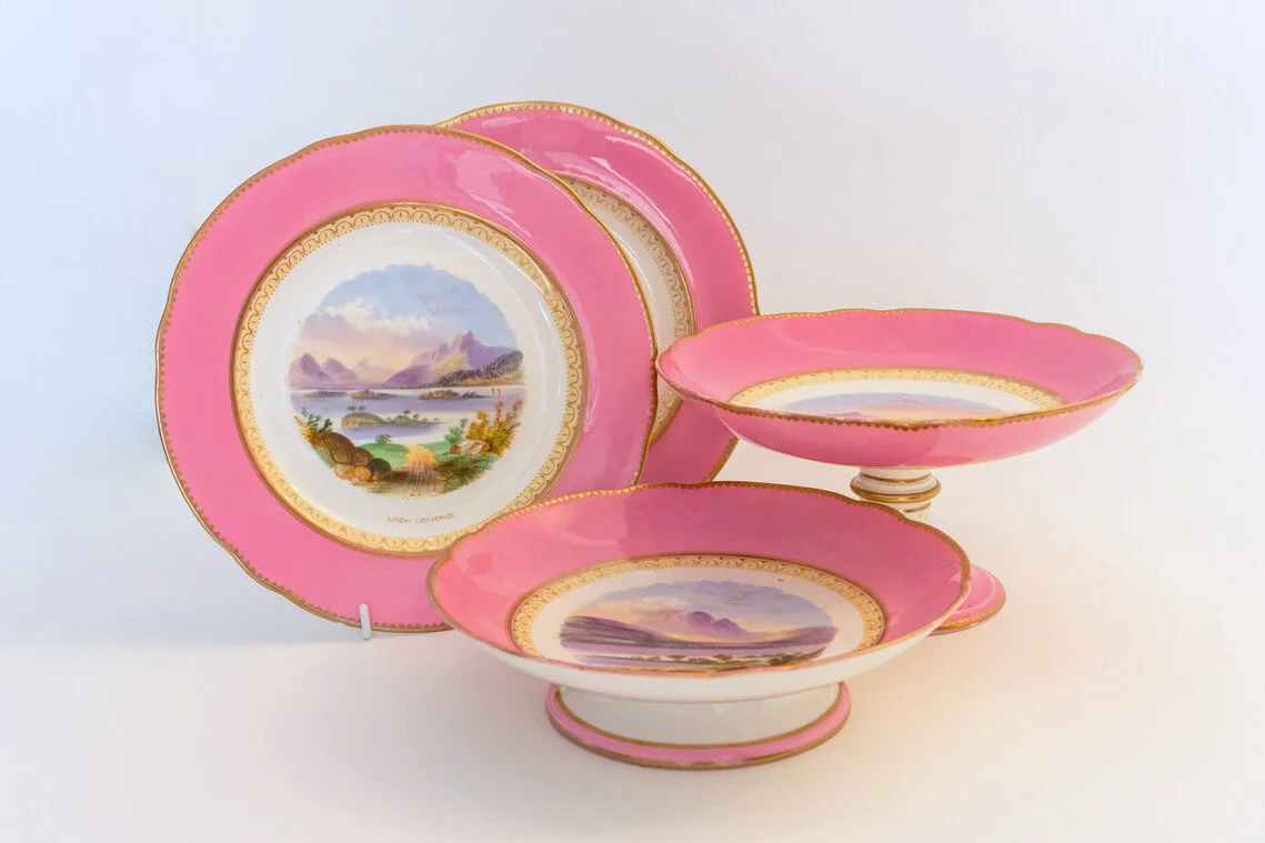 05.17 Hand painted plates