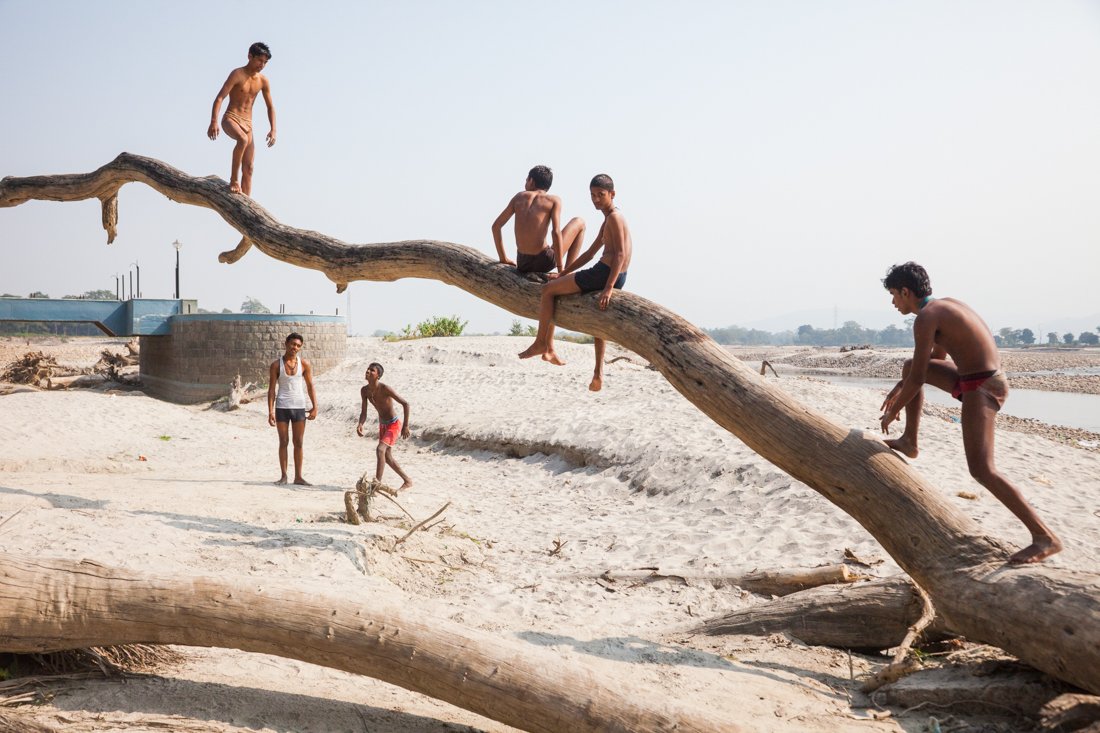 Print - Ganges River Bank - India