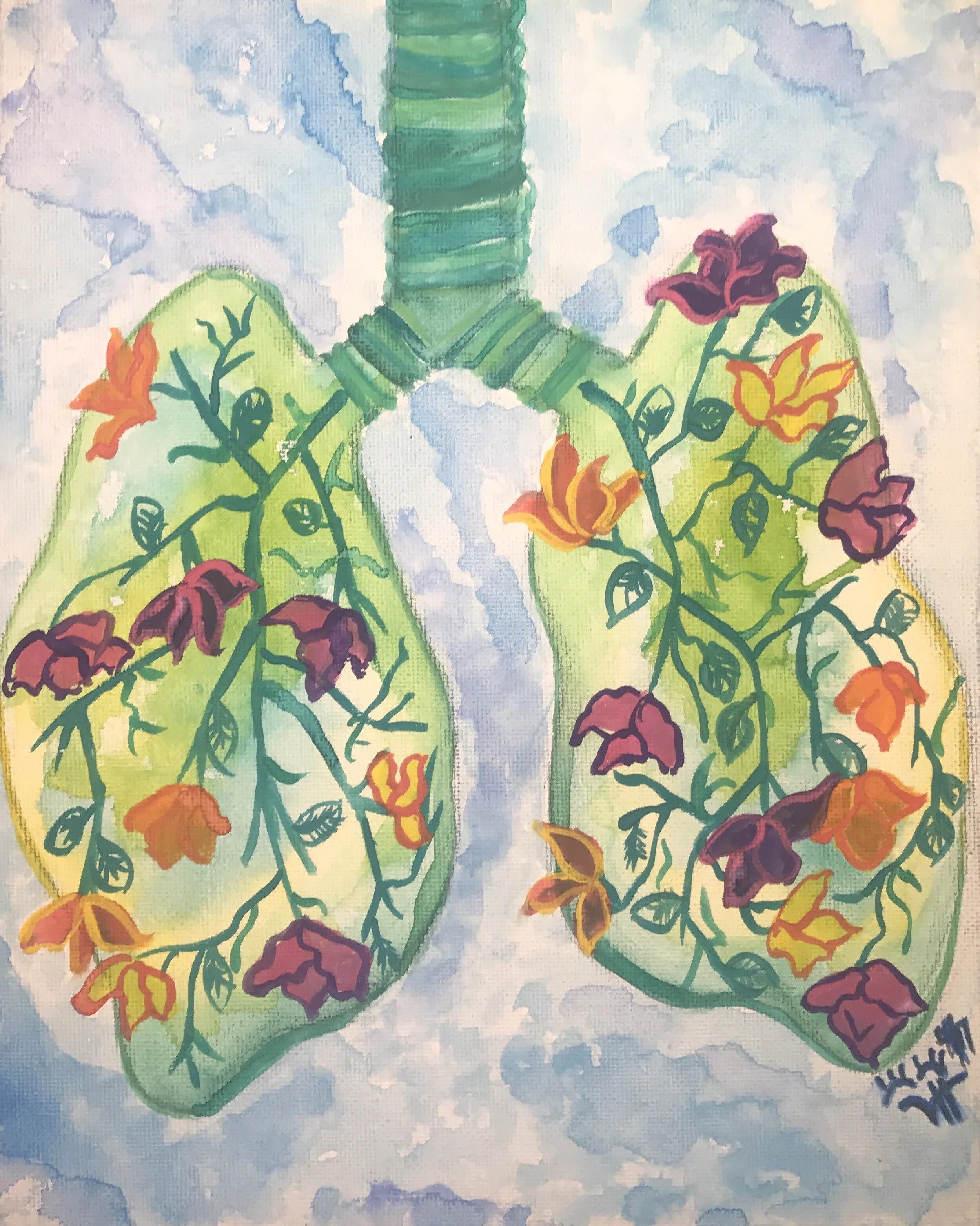 Watercolor on Canvas