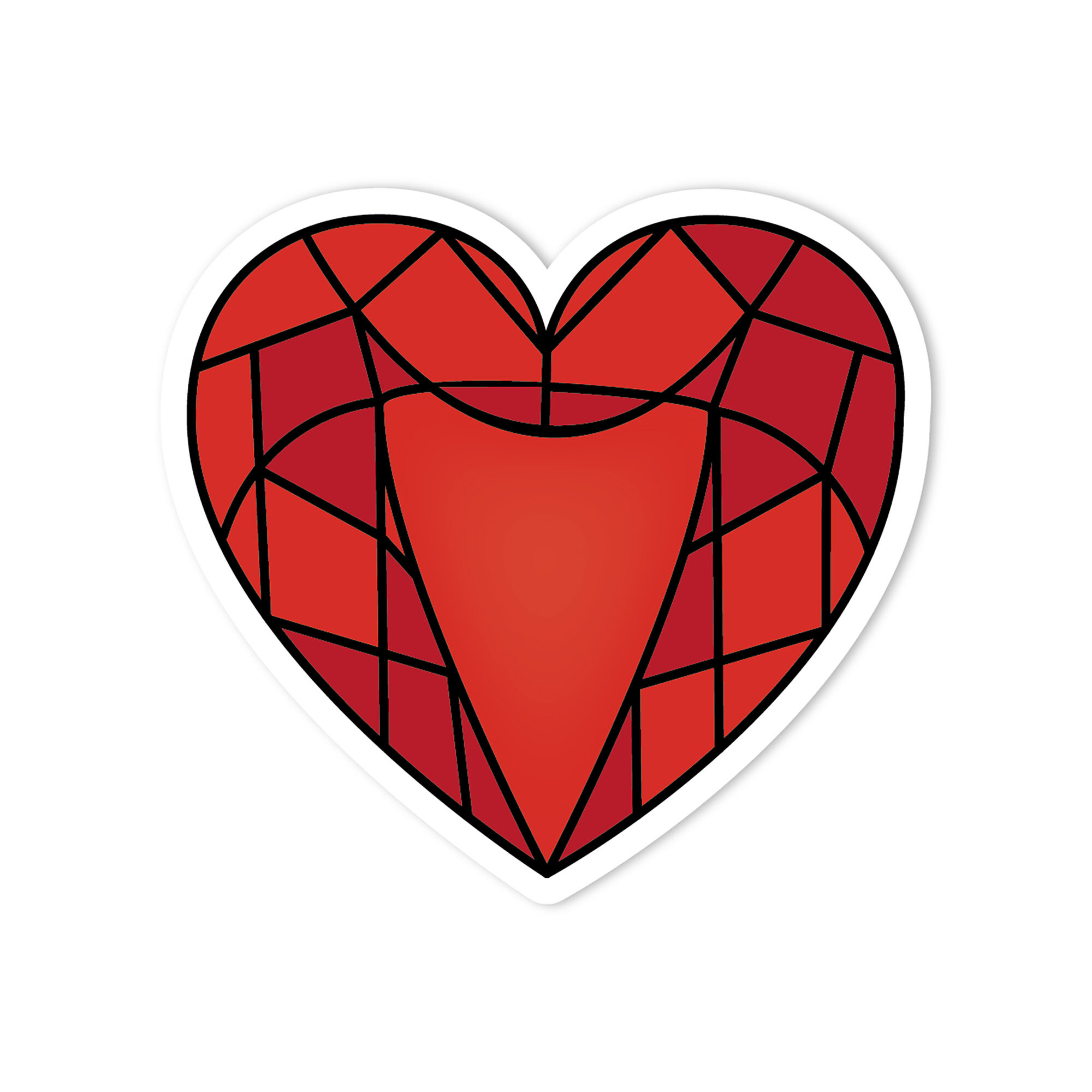 The Heart is the Jewel Sticker