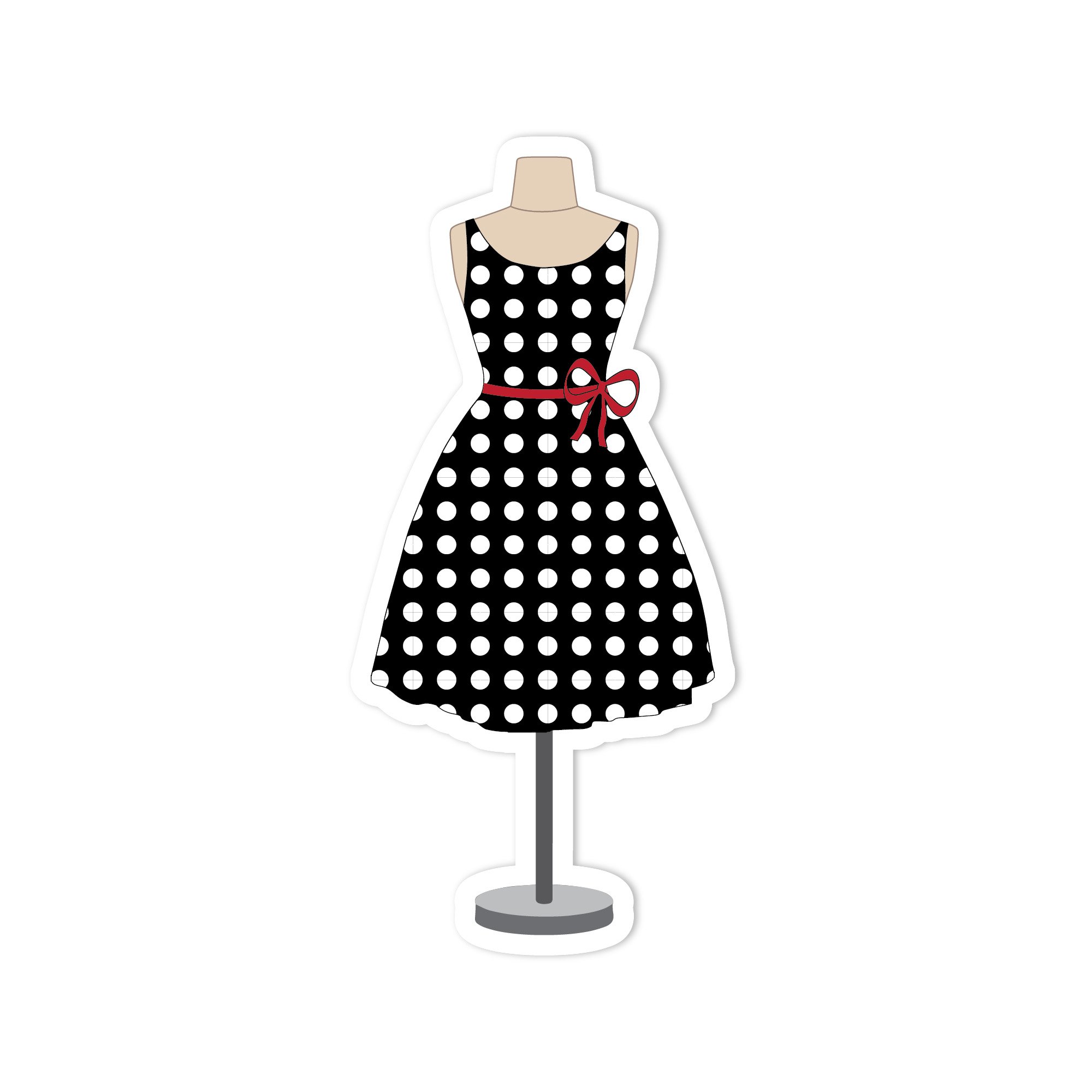 Polka Dot Dress Sticker