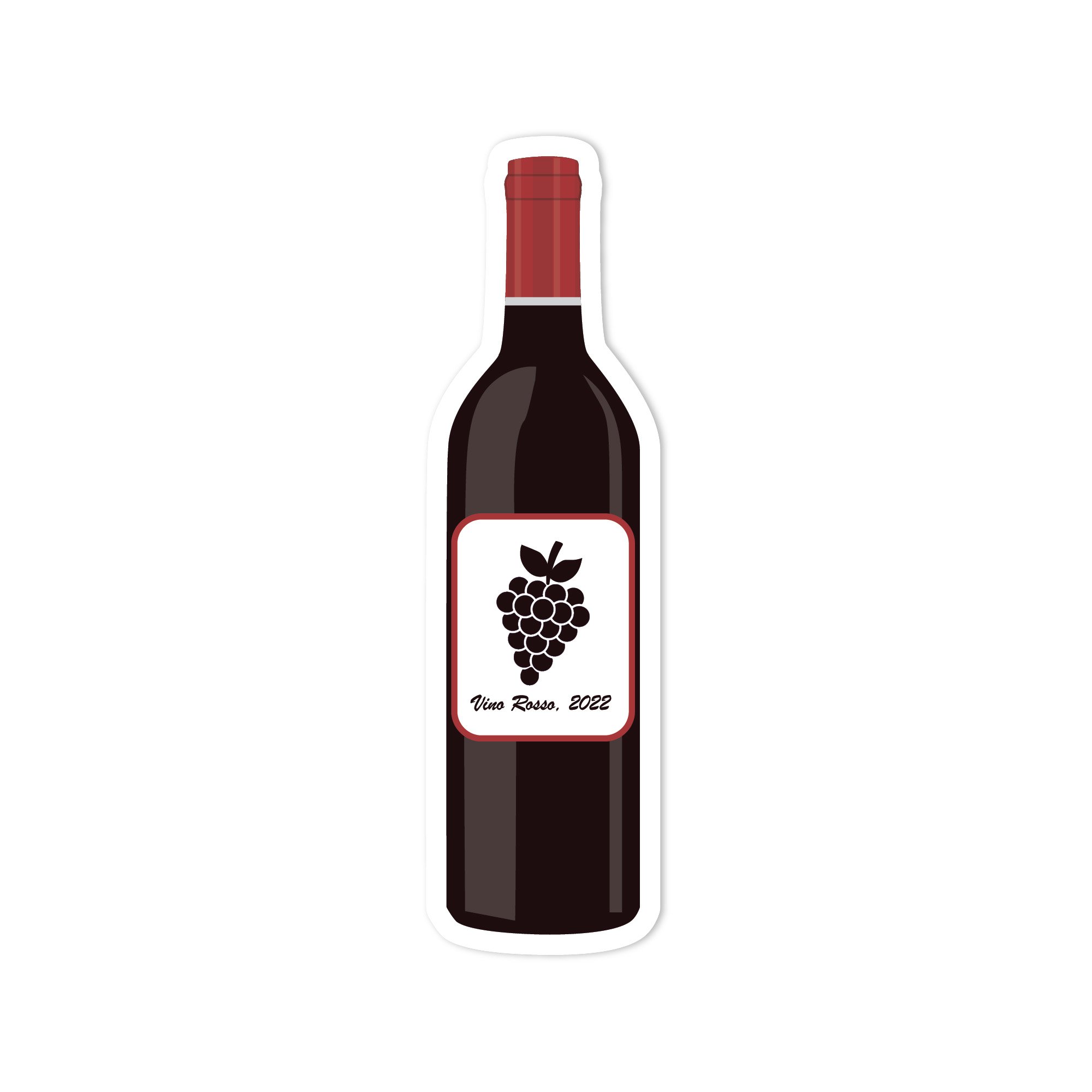Red Wine Sticker