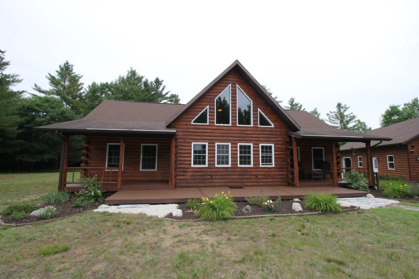 Turn-key, energy-efficient Adirondack Log Home, Lewis NY: Under Contract