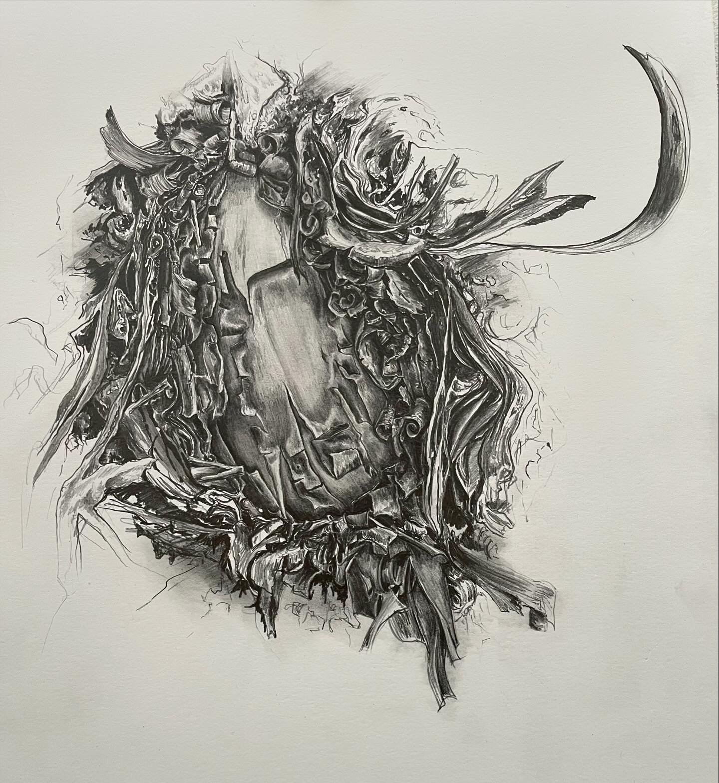 I&rsquo;ve been wanting to make a line etching since it&rsquo;s been a little while, so here&rsquo;s a pencil drawing of a Pointleaf Manzanita root system that I&rsquo;ve been wanting to draw since photographing it on a hike in July. Feels good to br