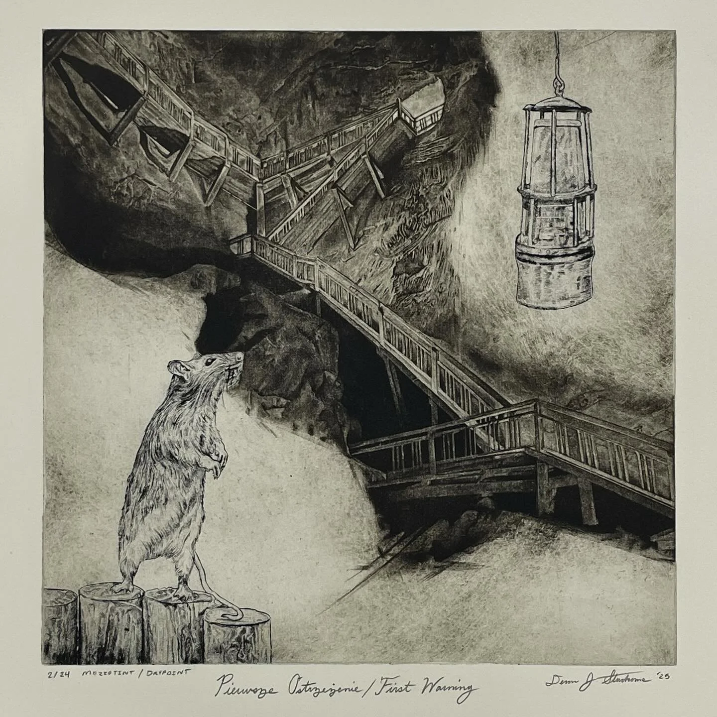 Here is my print for the SGCI Puertograbando exchange portfolio, “Salt & Blood of Hidden Kinships” organized by @corinneteed and @ronabramgrafiks
This was a lot of fun! My first animal rendering in a long time.. 🐀 
I am based in Pol