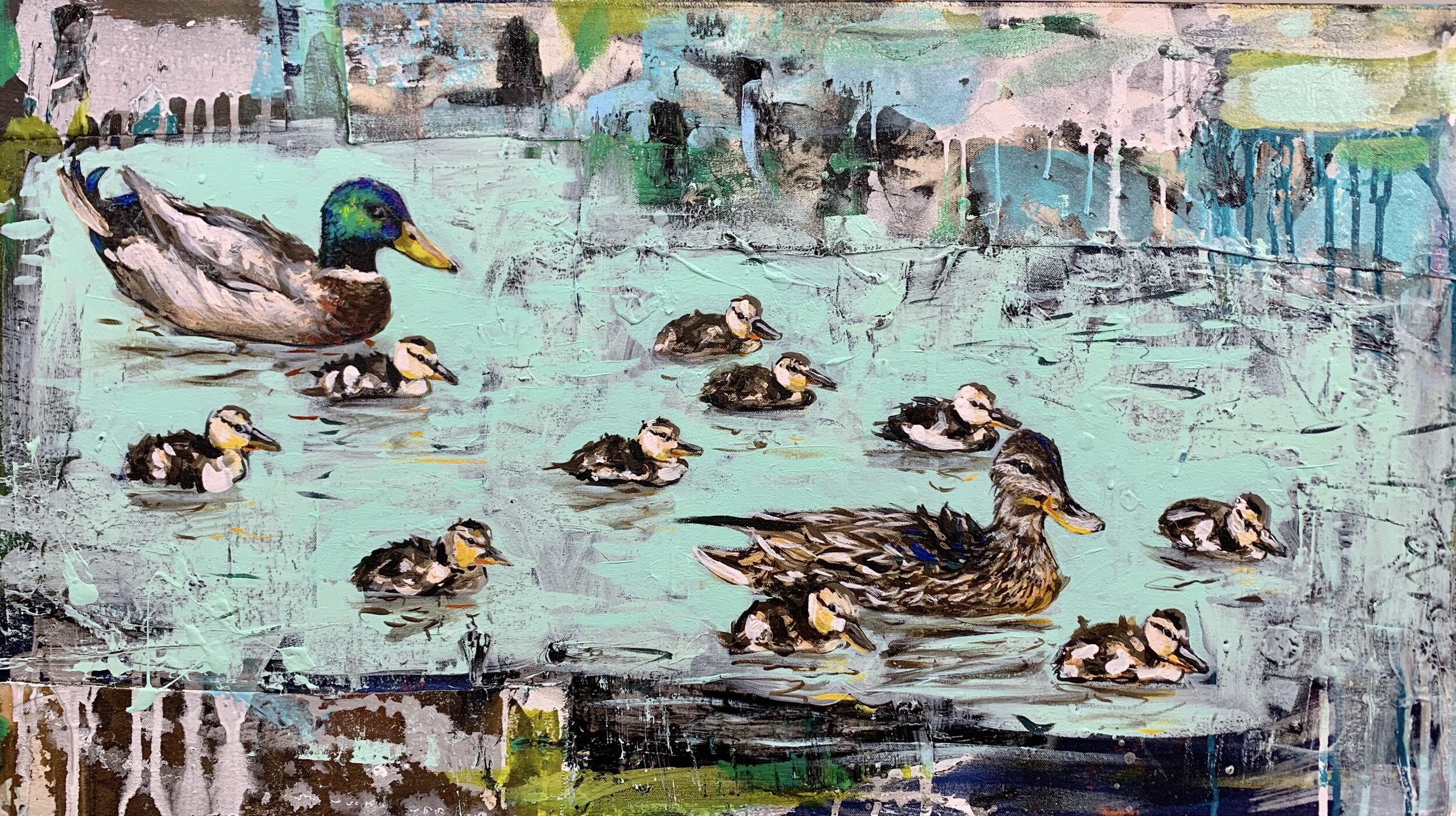 Family Time (Ducks) Mackey 20x36.jpeg