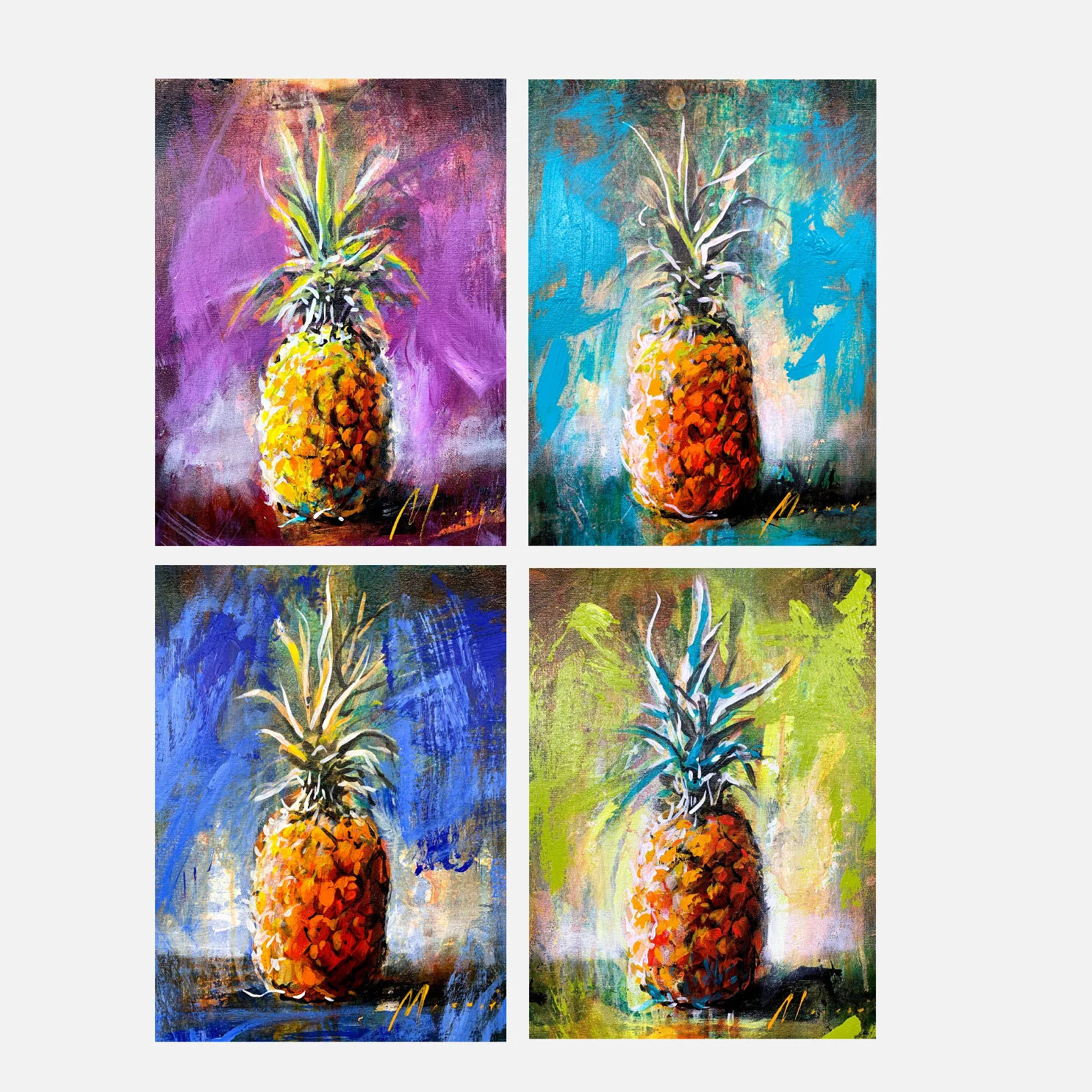 Pineapples (multiple colors)