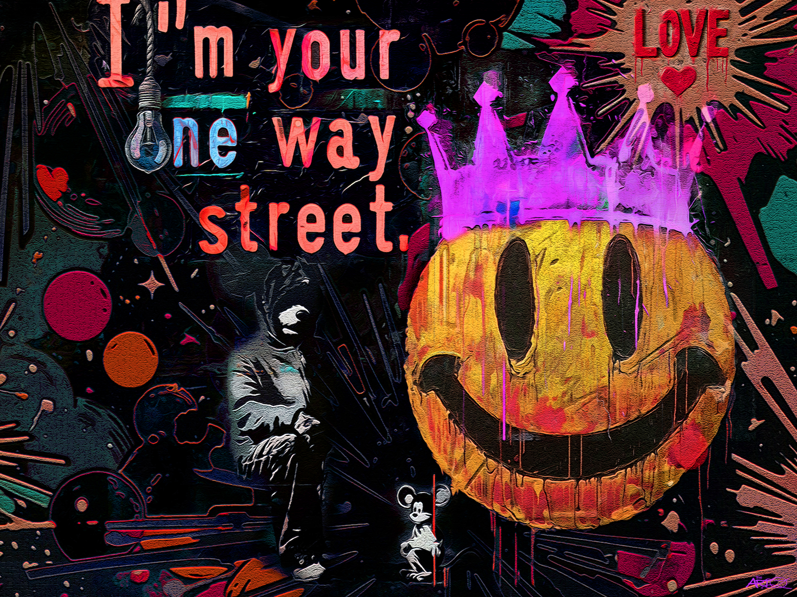 I AM YOUR ONE WAY STREET , LOVE 40X30 .png