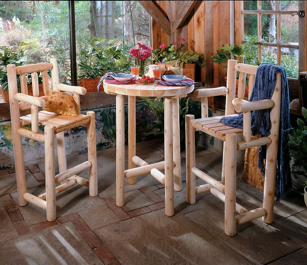 Finnegan Fence Company— Log Picnic Table