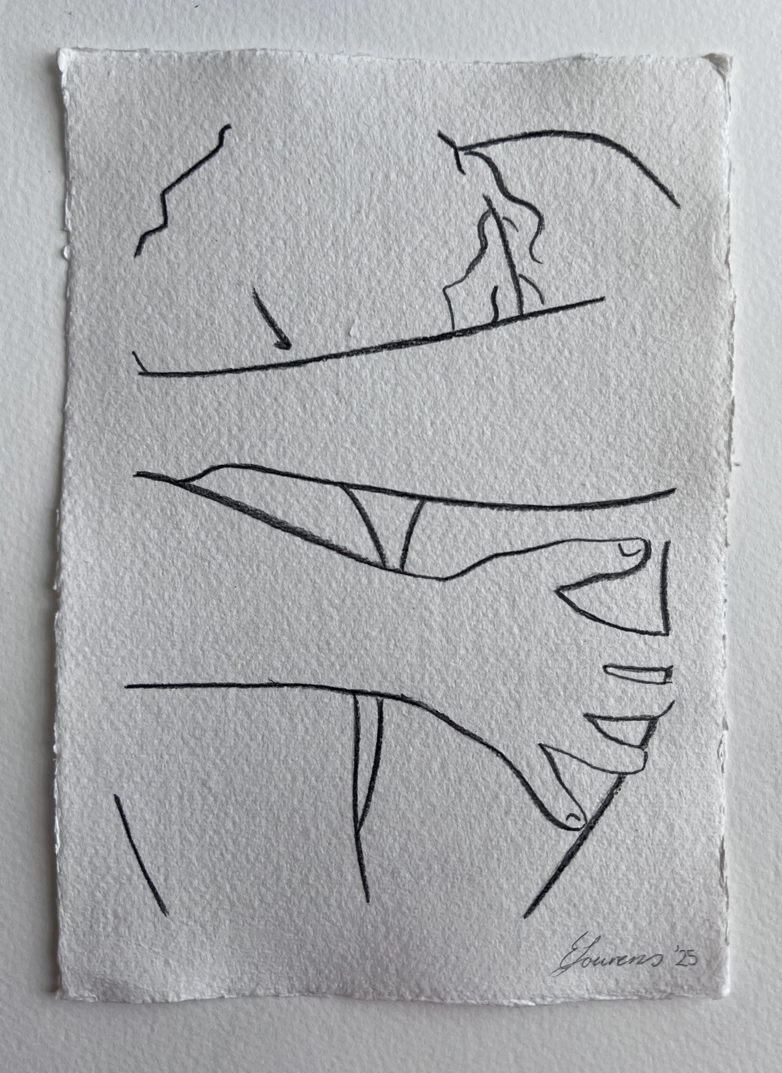B&W Pencil Drawing - In Me and in You I sketch