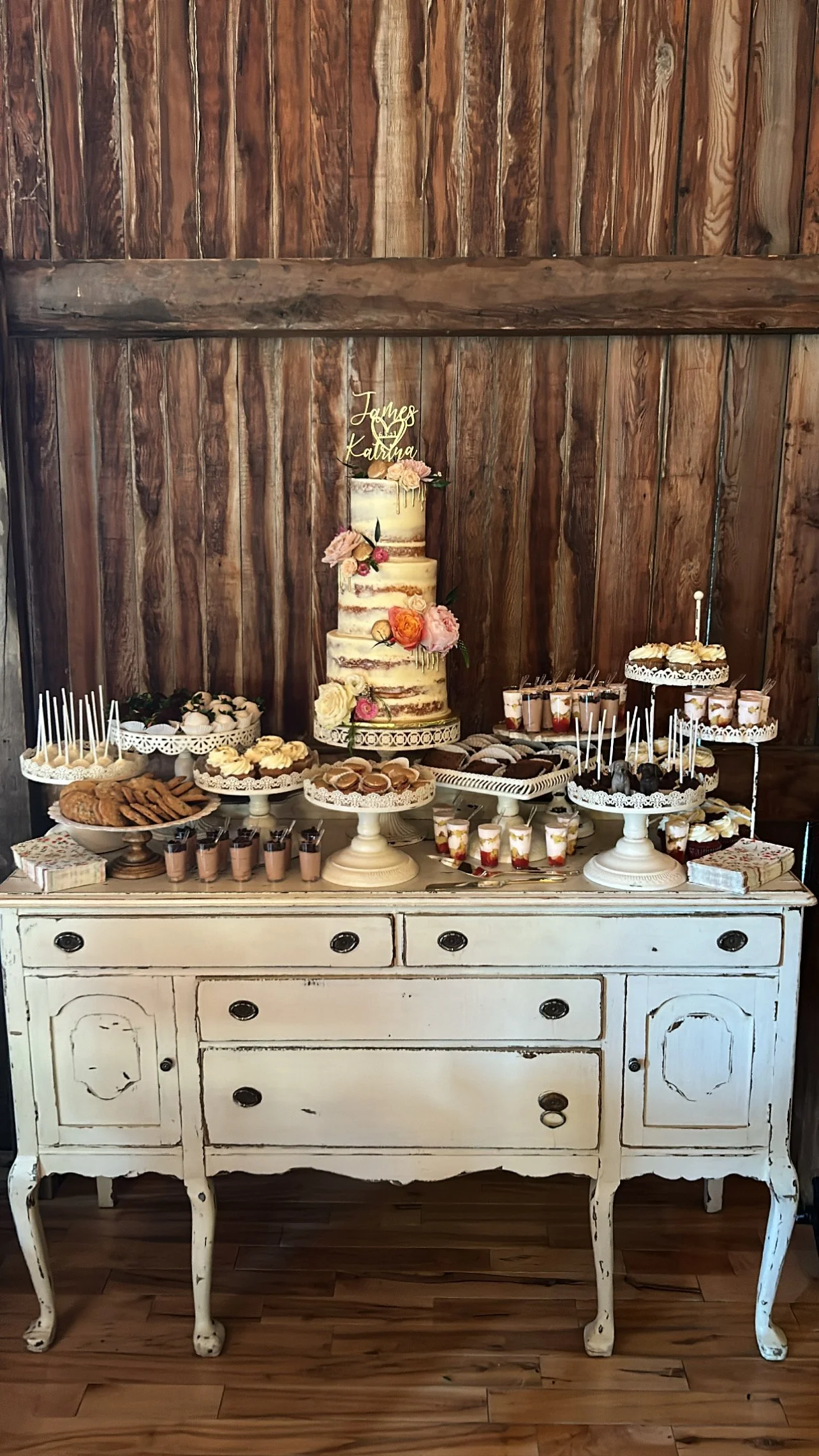Rustic Wedding Dessert Table