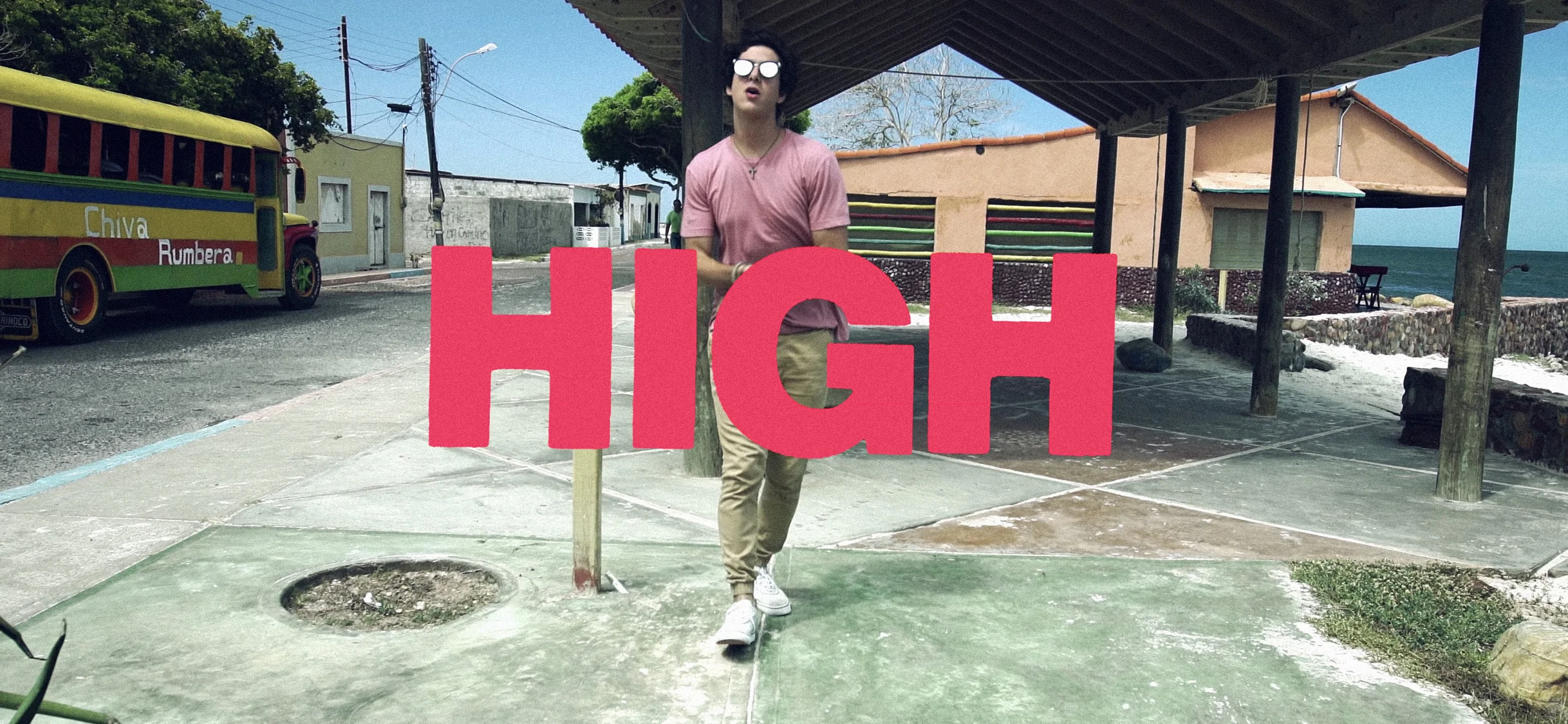 Lettering designed for the HIGH music video.