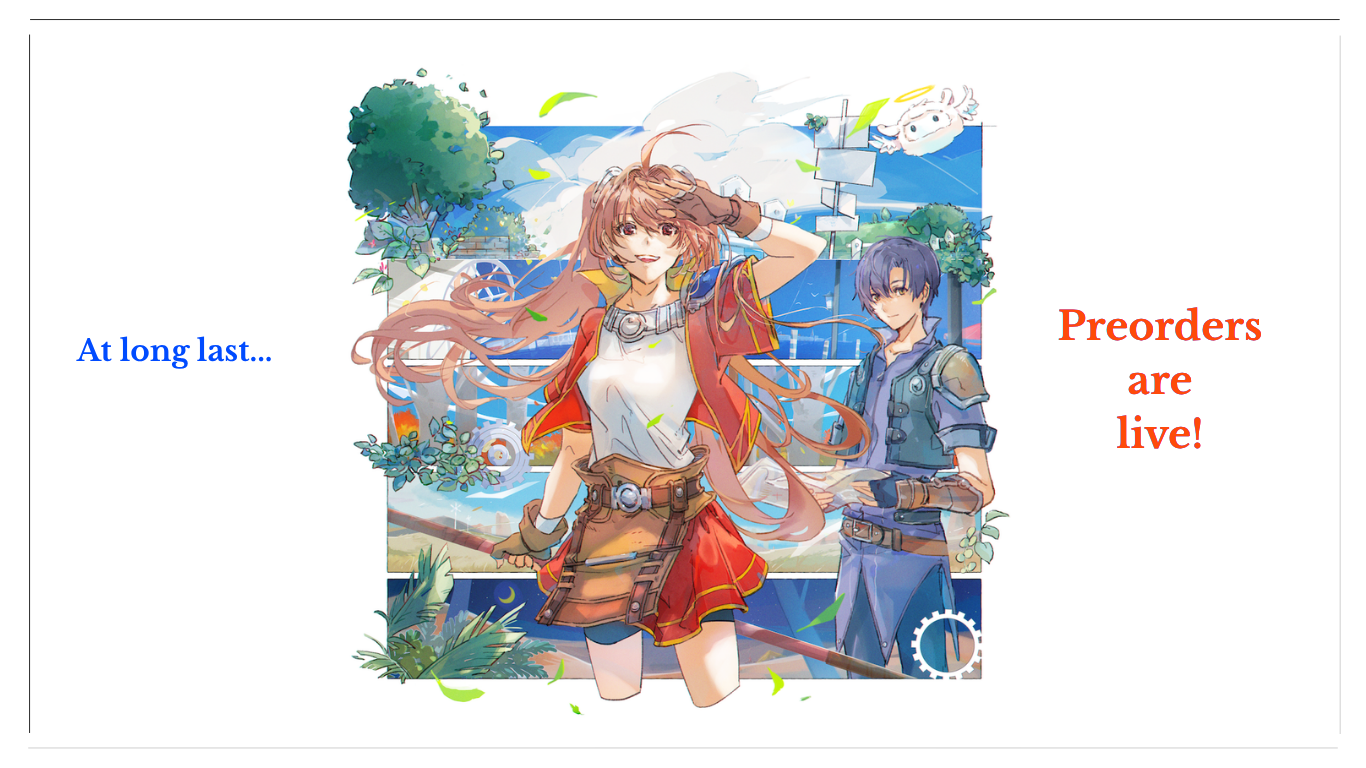 Trails of Destiny Preorders are Live
