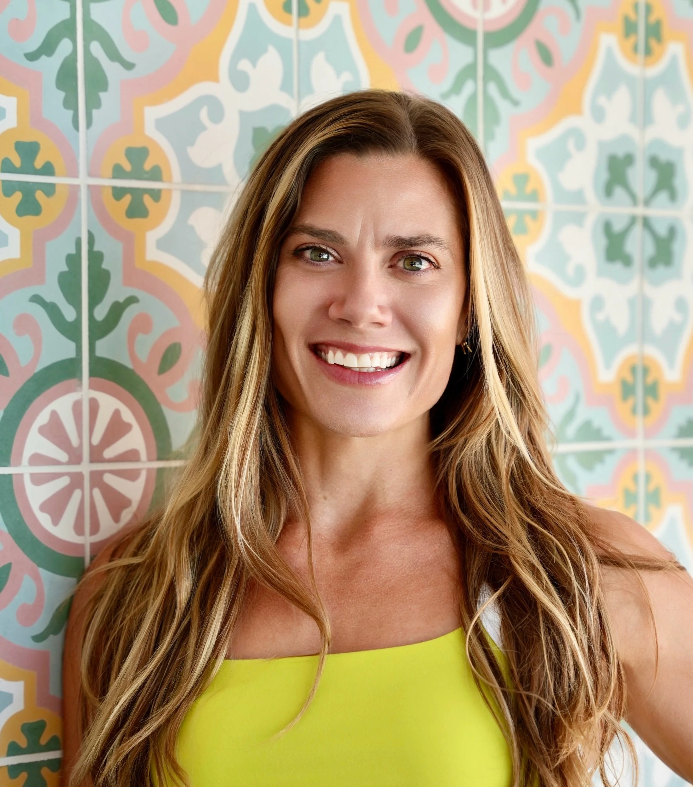 Professional Headshot Outdoors Colorful Backdrop 