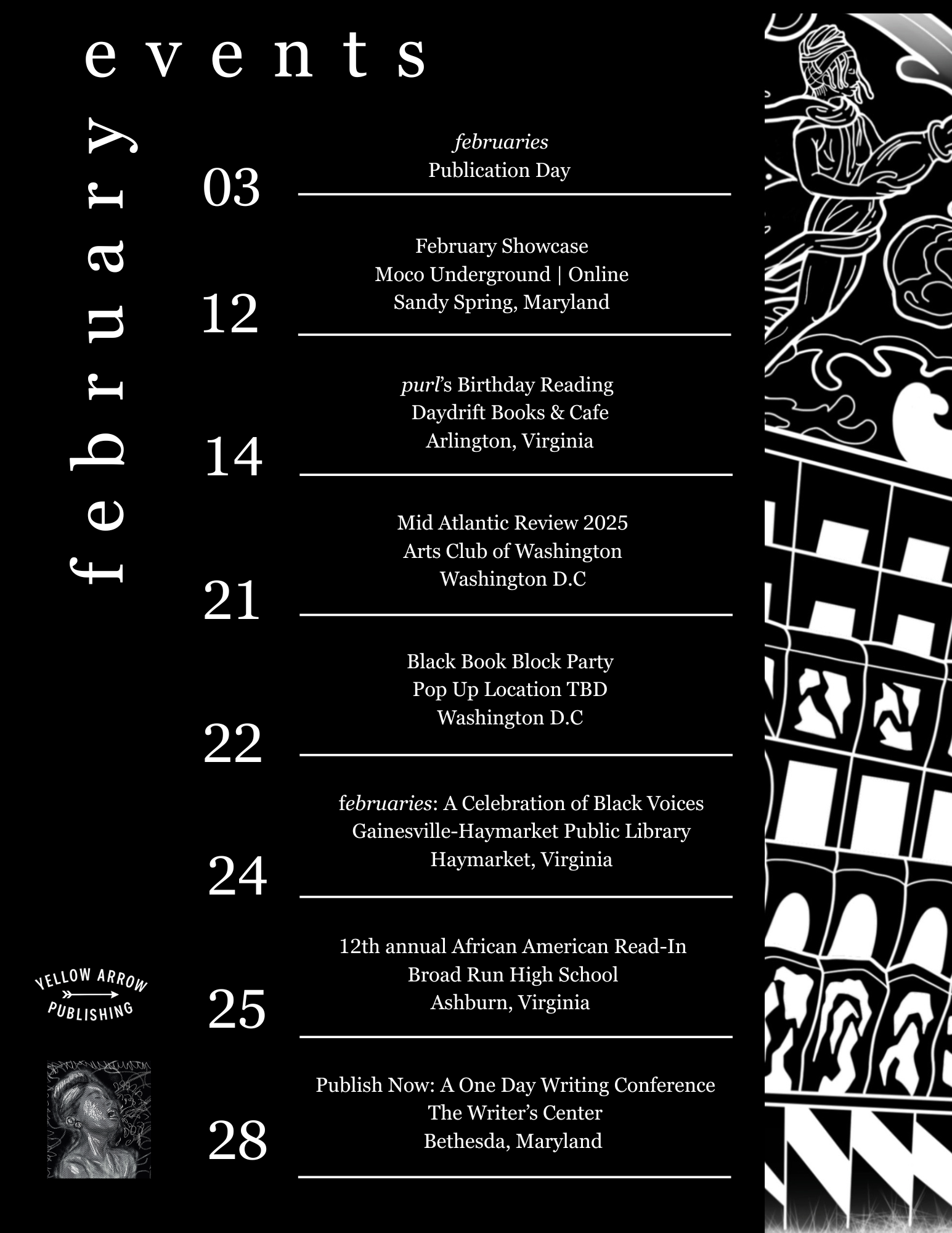 februaries at Moco Underground (online) with Michele Evans