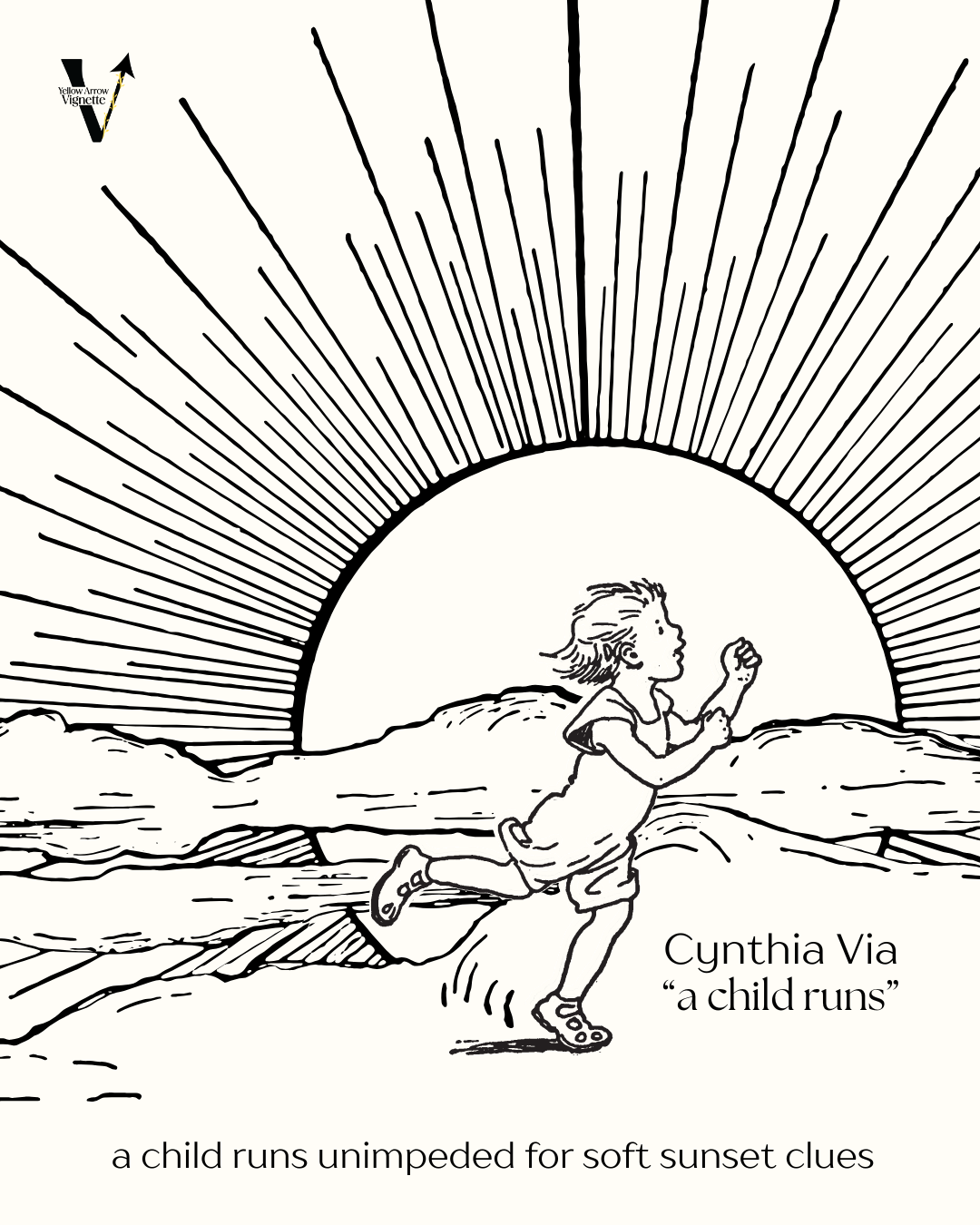 Cynthia Via | a child runs