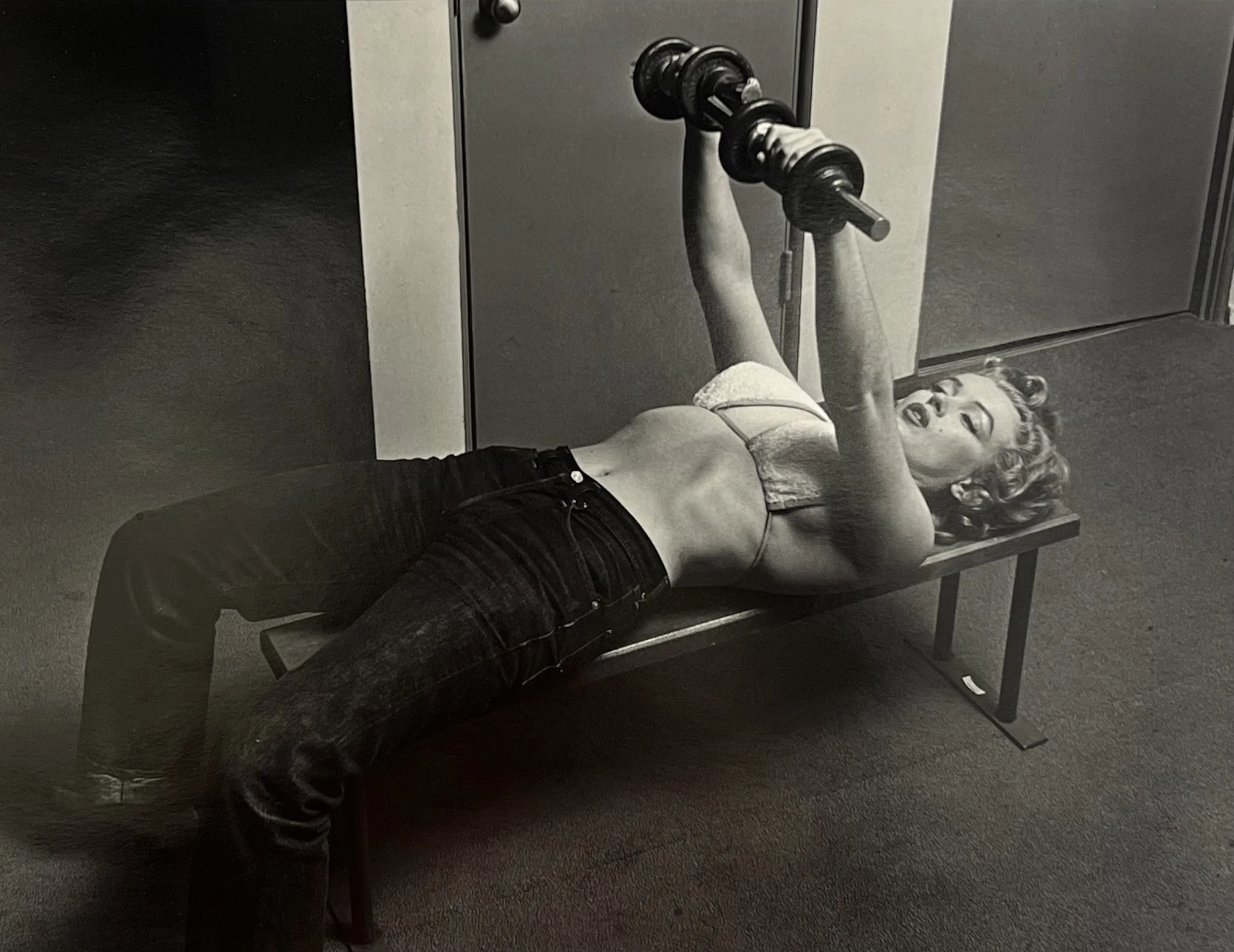Marilyn with Barbells, 1952