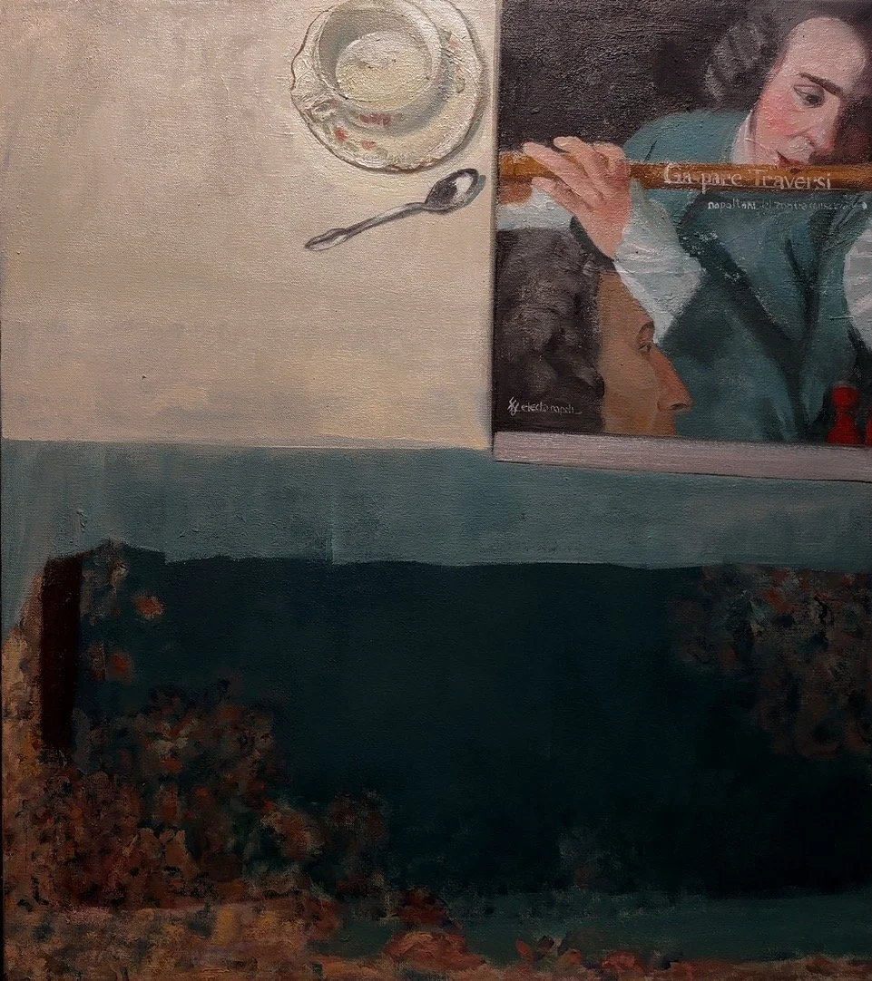 Teacup, Spoon, Art Book, Table