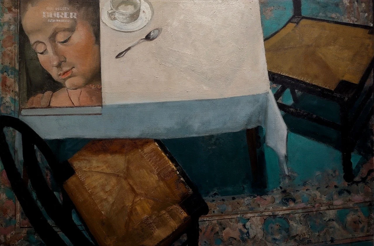 Teacup, Spoon, Art Book, Table, Chairs