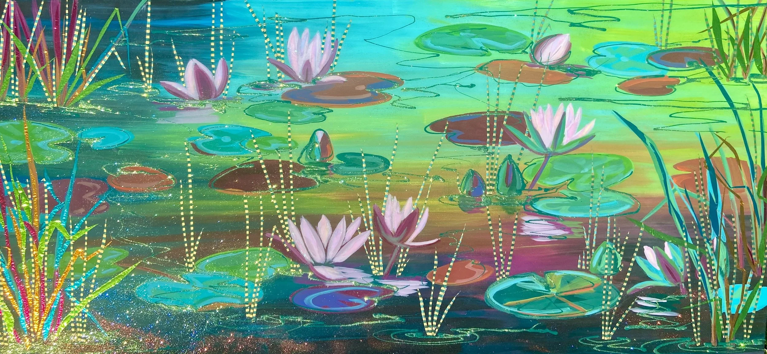 Lily Pond Sarah Holl 30 x 64.jpeg