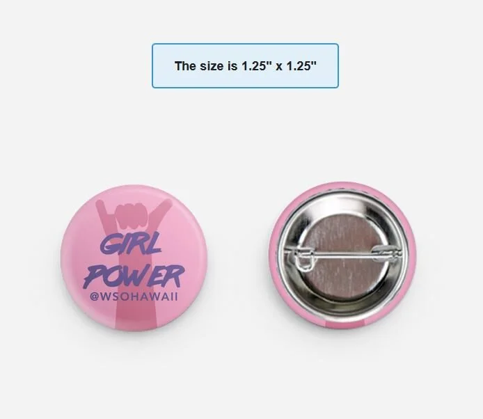 Shaka Girl Power Button
